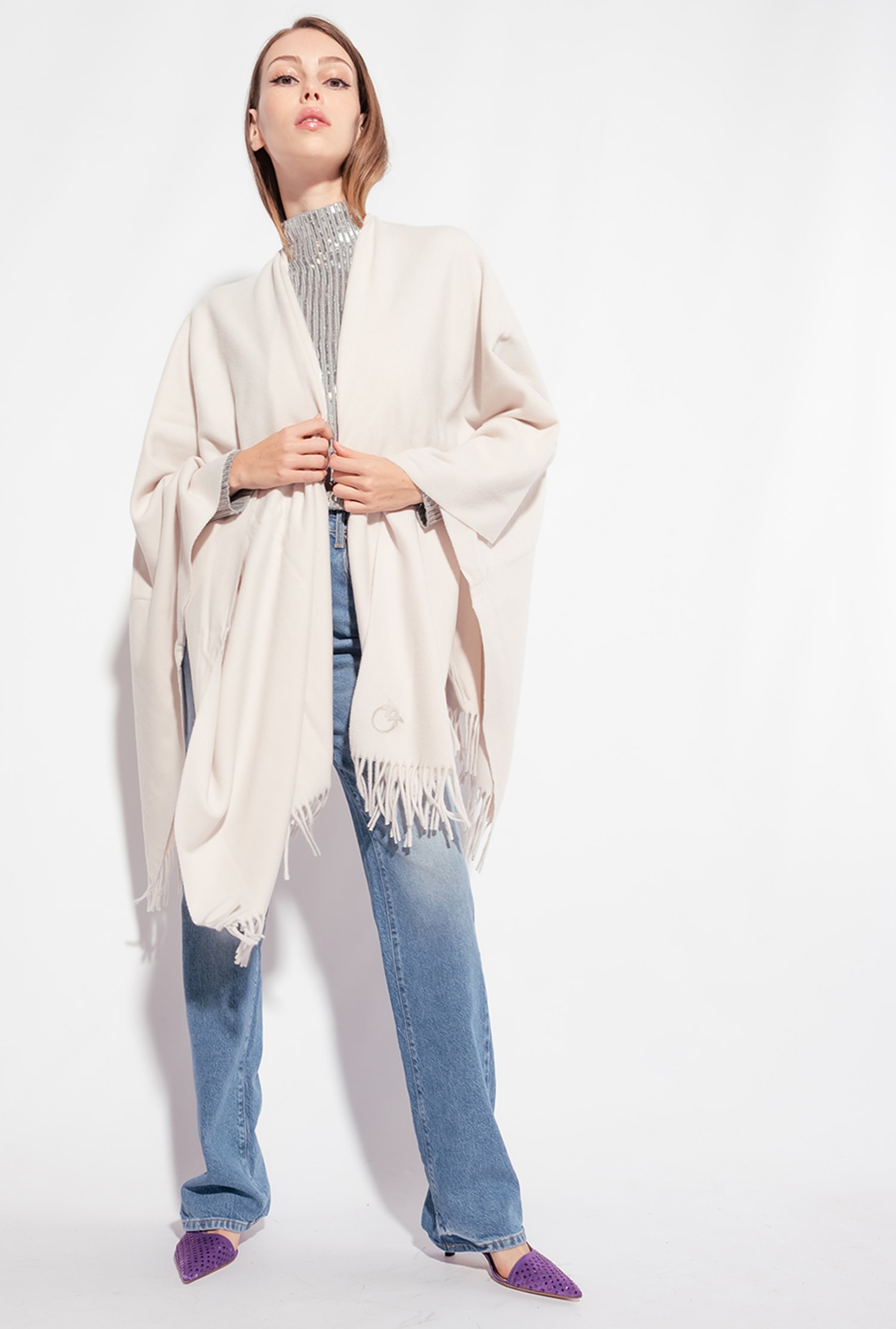 Wool poncho