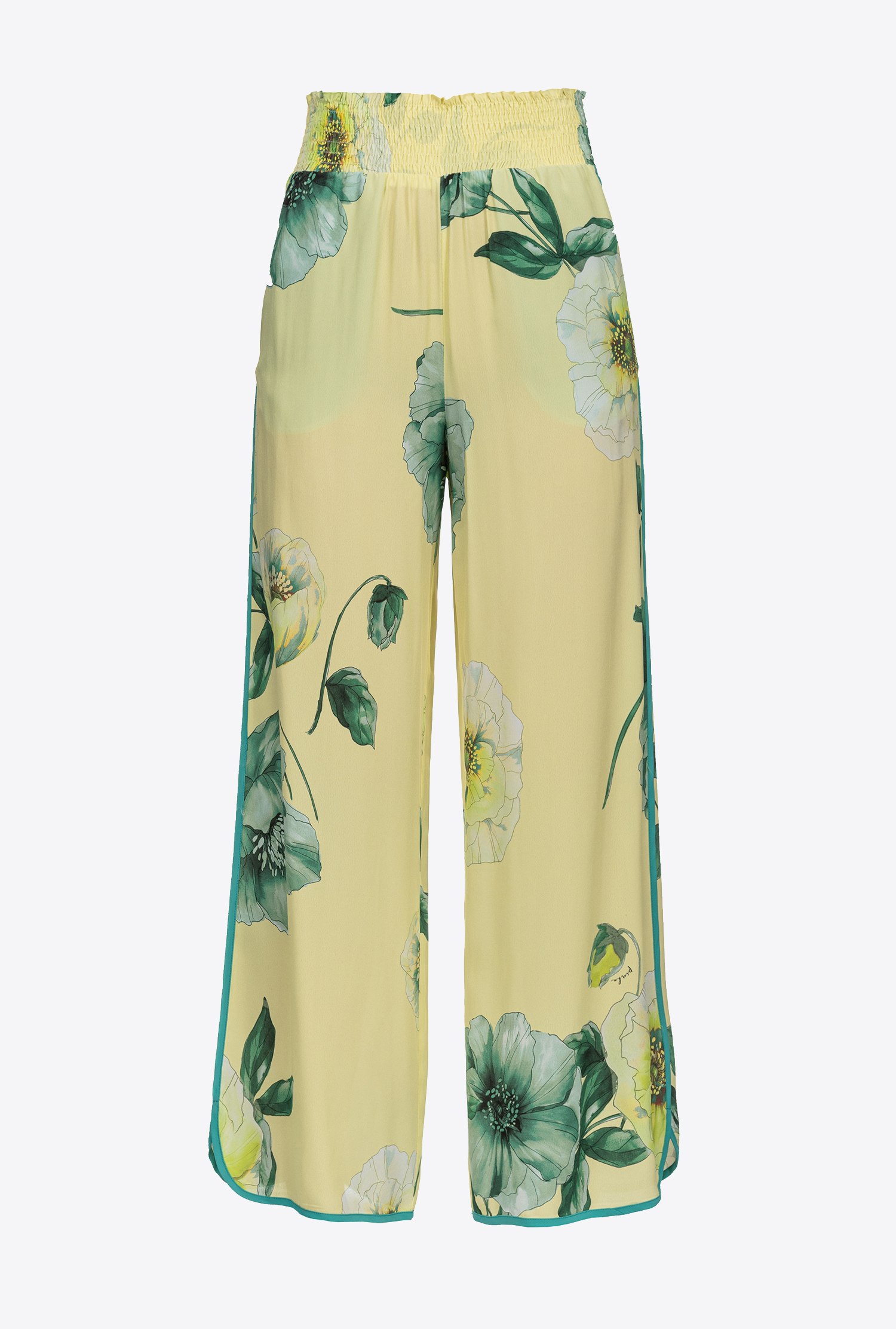 Palazzo trousers with rose print