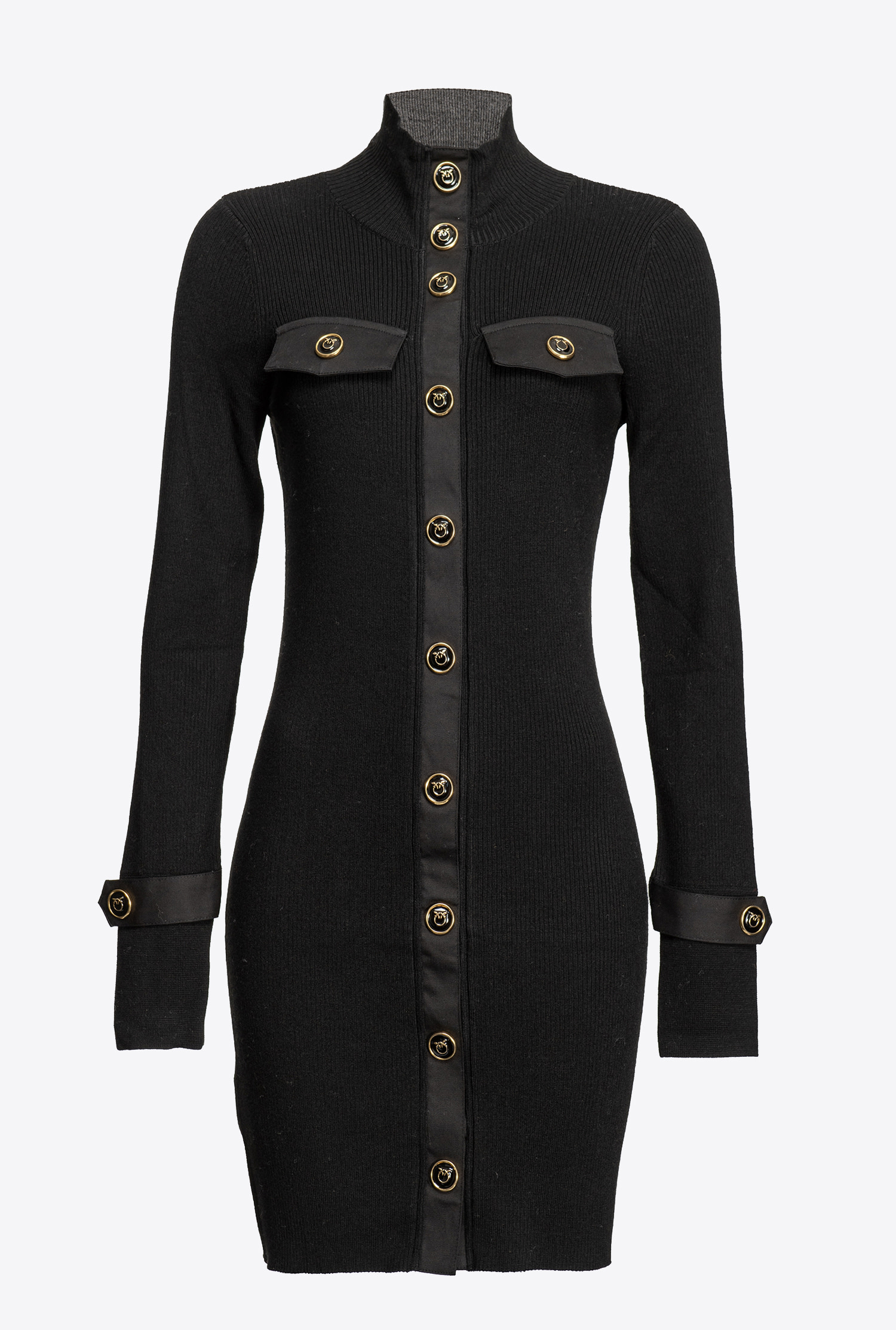 Mini dress with Love Birds buttons