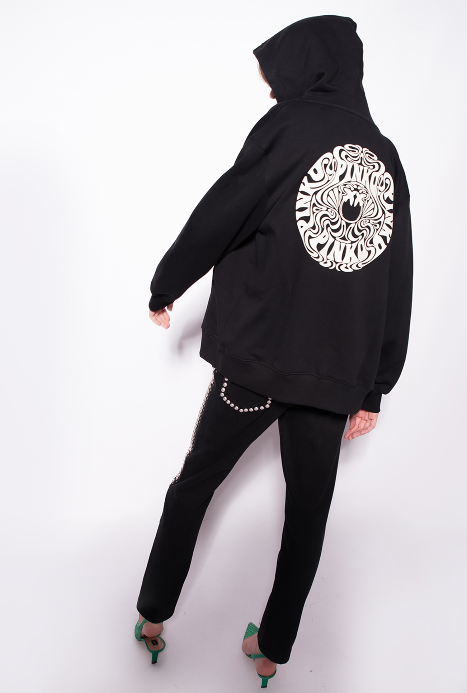 Zipped sweatshirt with Love Birds logo