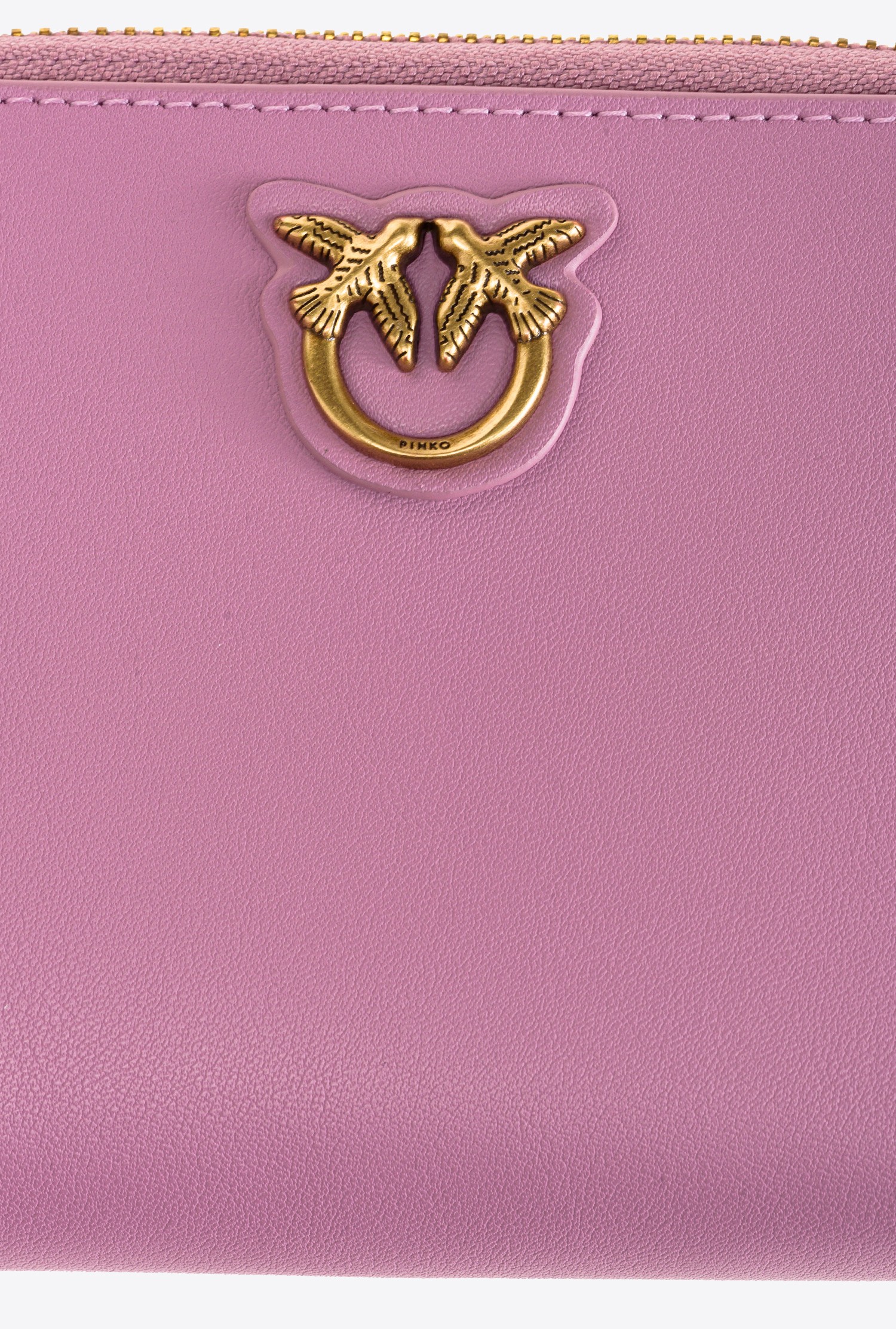 Small zip-around leather purse