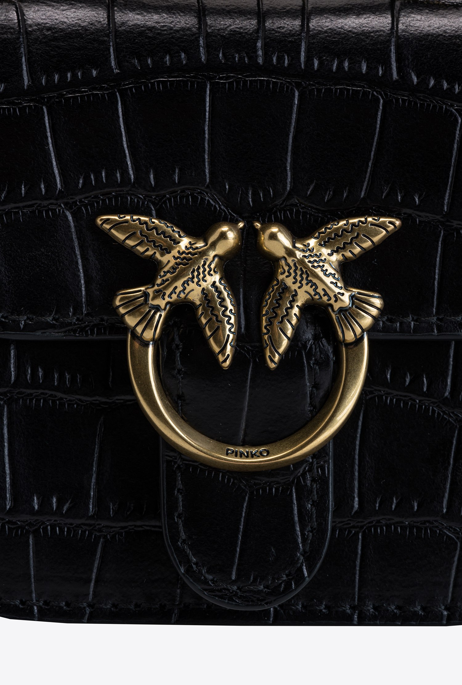 Micro Love Bag Bell Croco