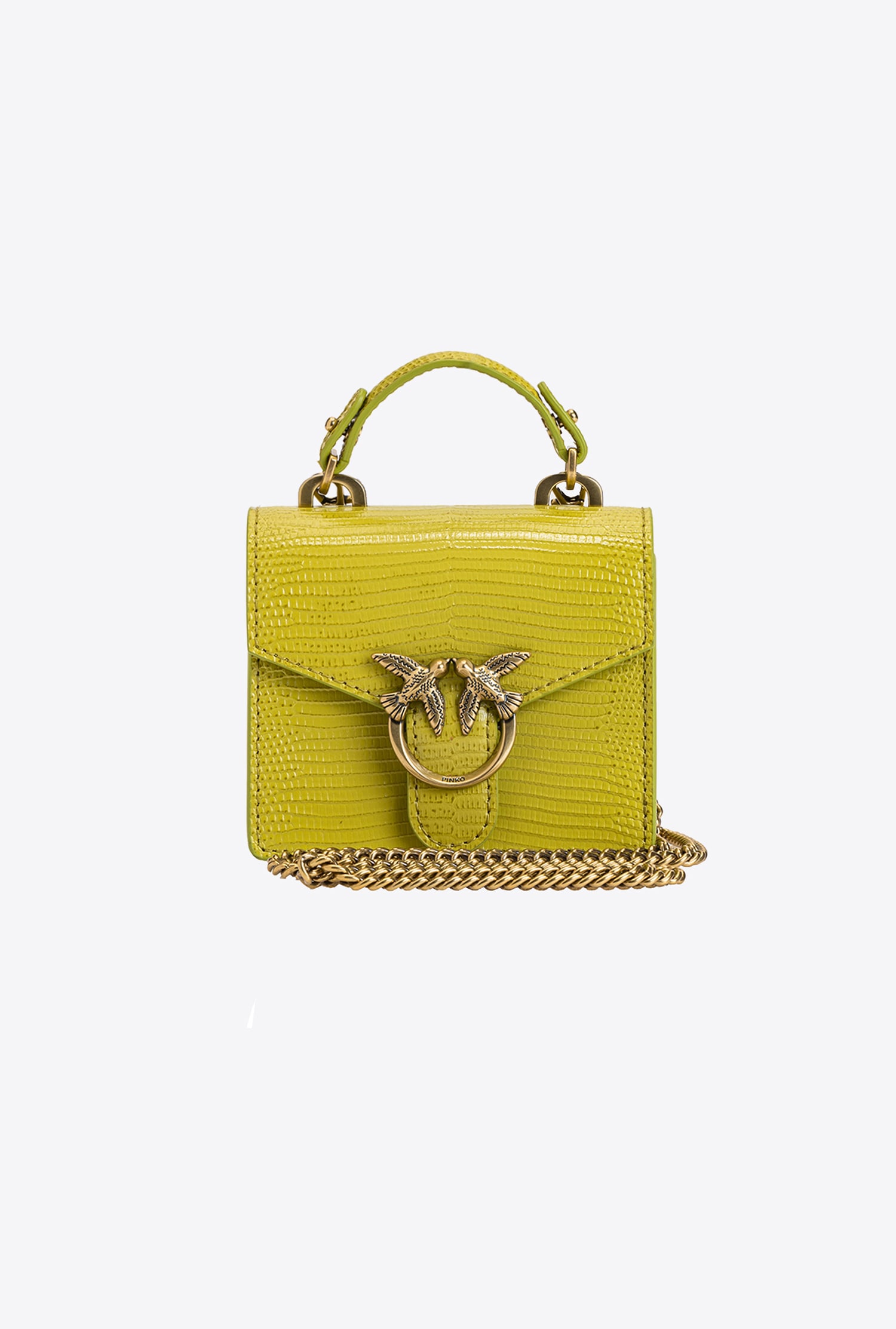 Micro Love Bag Top Handle Lizard