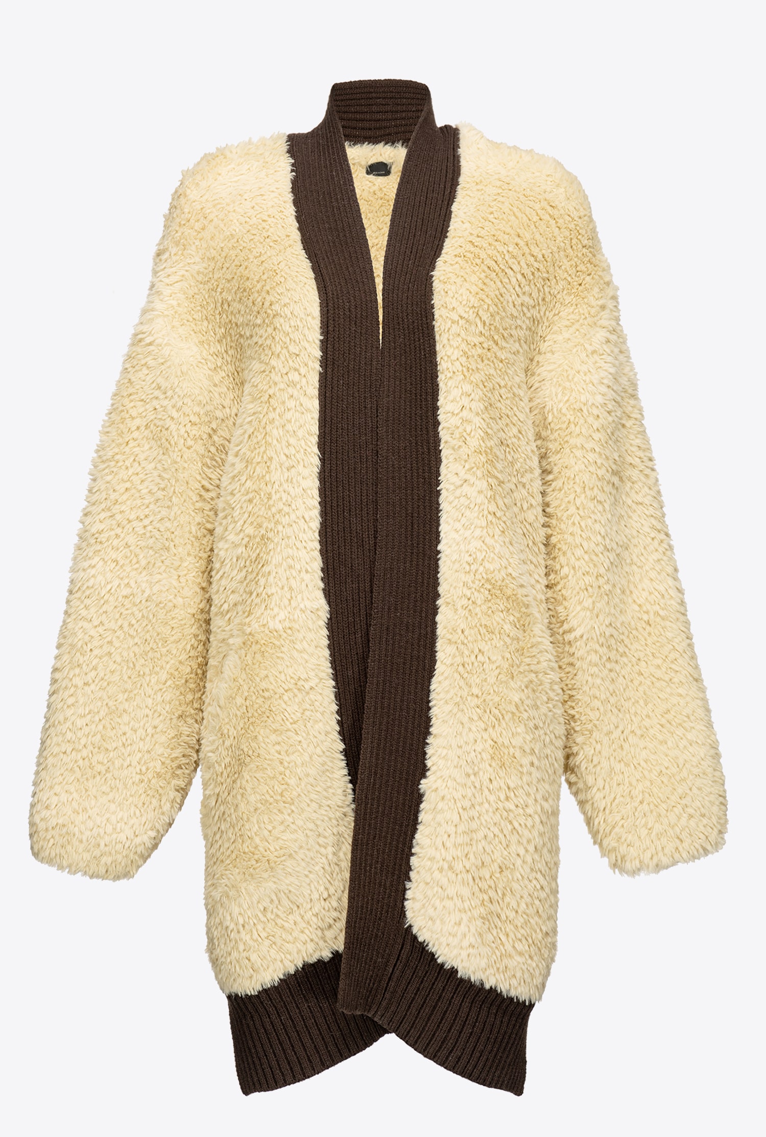 Faux fur cardi-coat