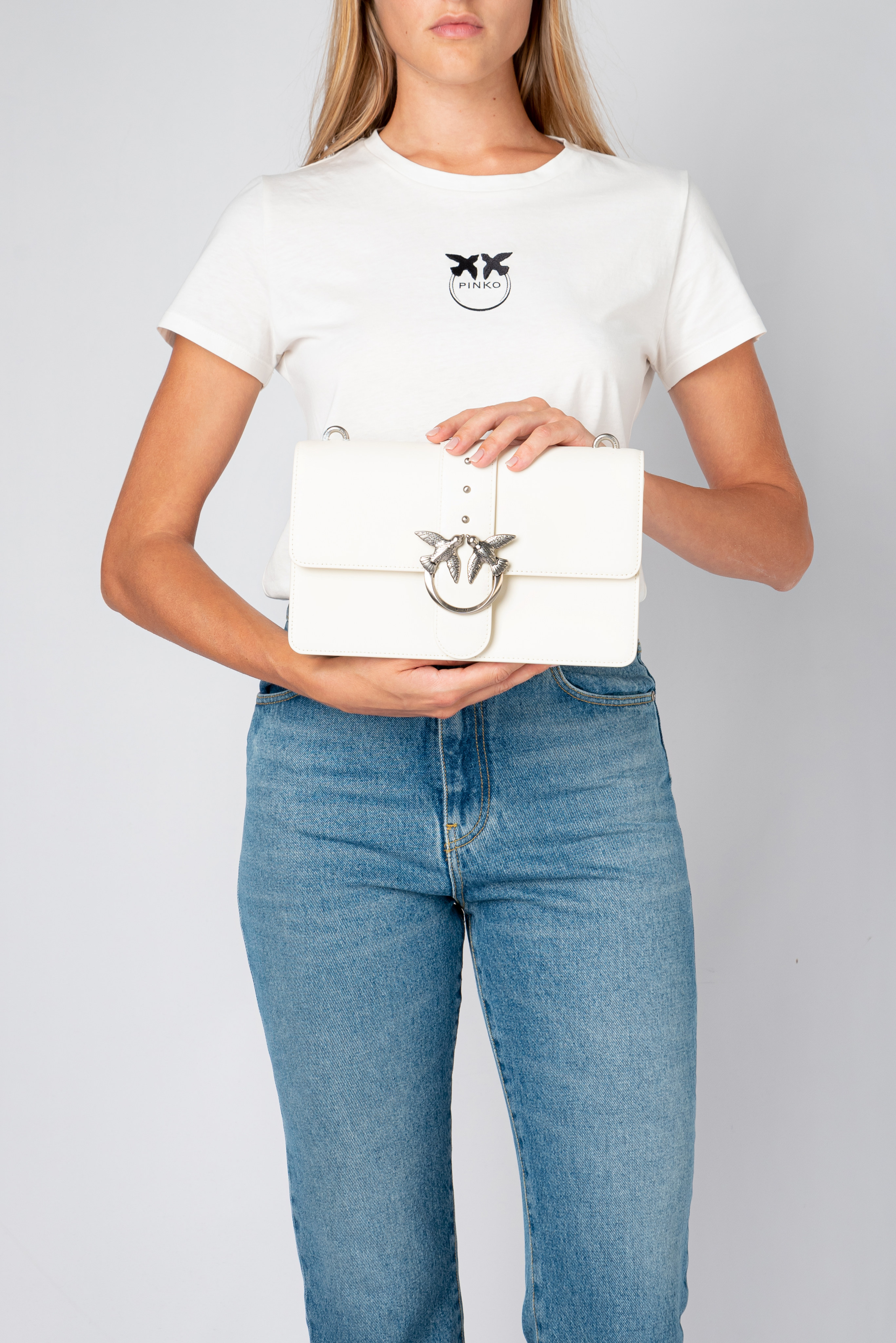 Classic Love Bag Icon with jewel shoulder strap