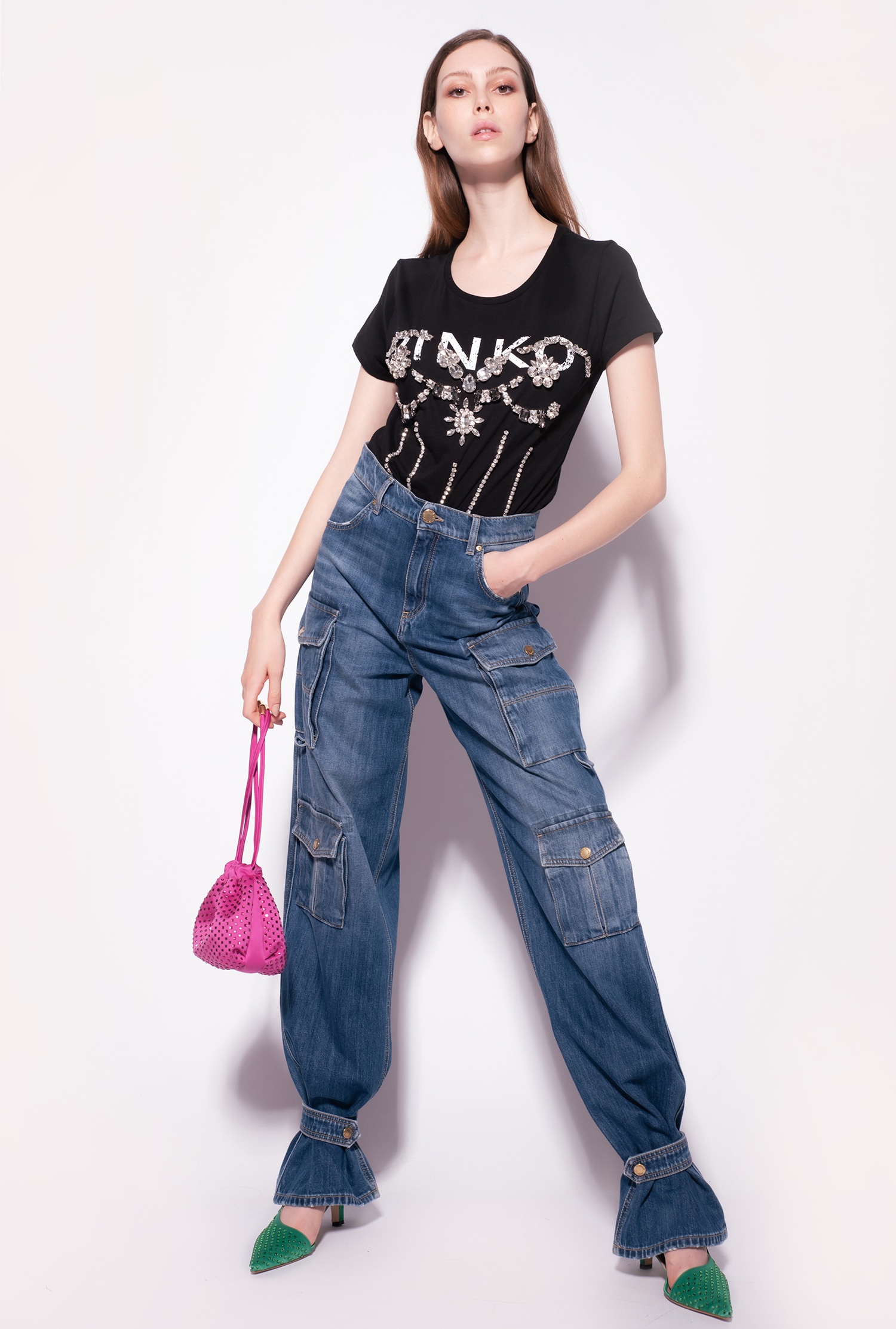 T-shirt with jewel detail