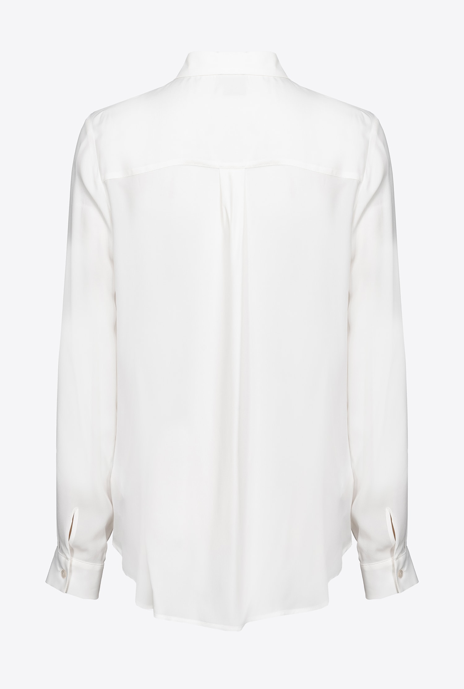 Silk-blend shirt with breast pocket