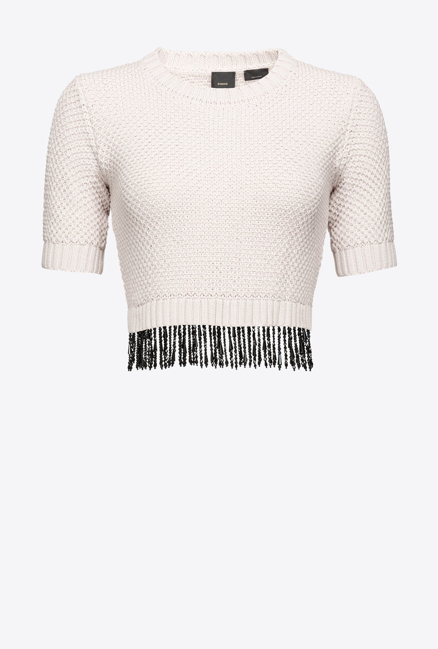 Crop top with bead detailing