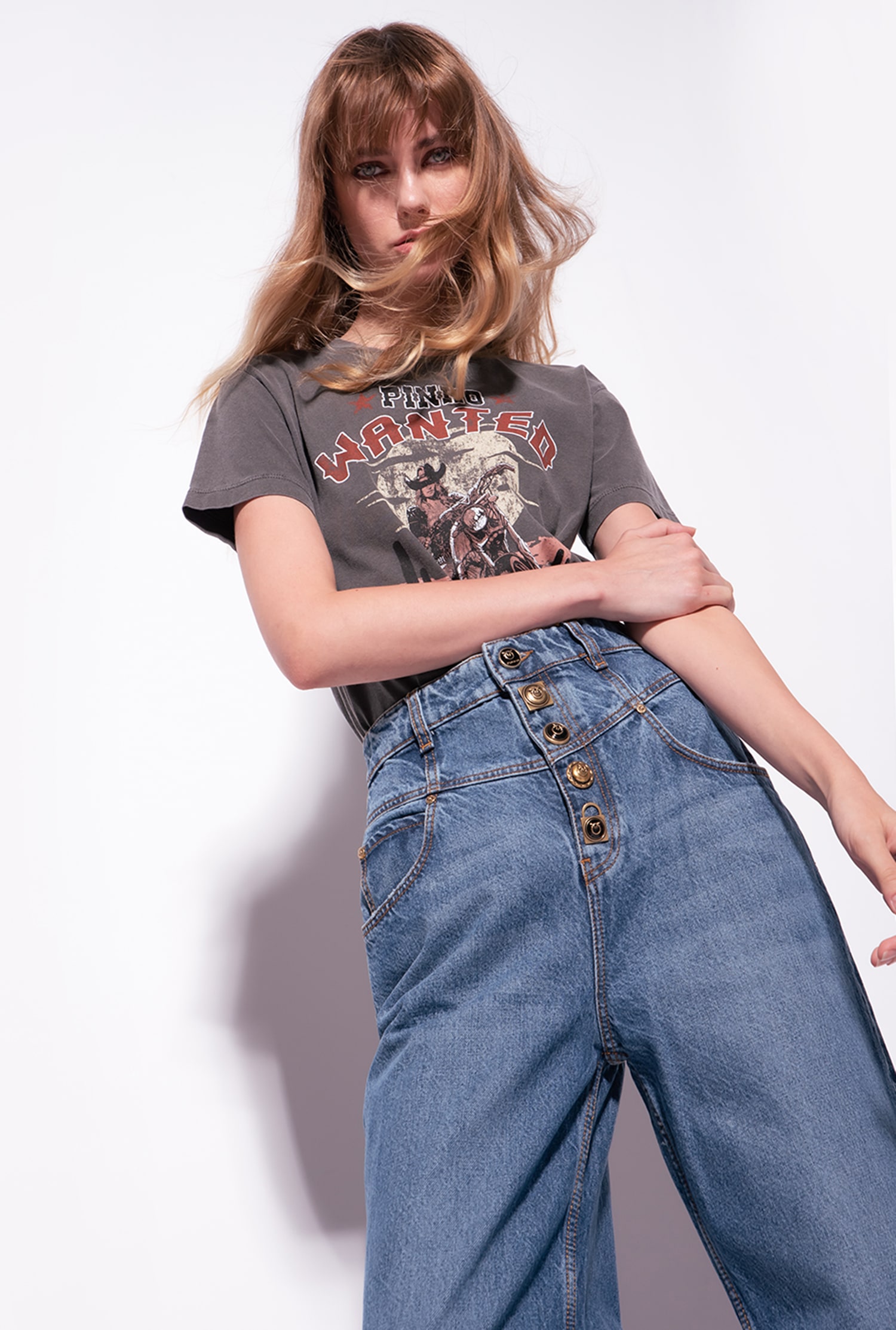 T-shirt with Wanted print