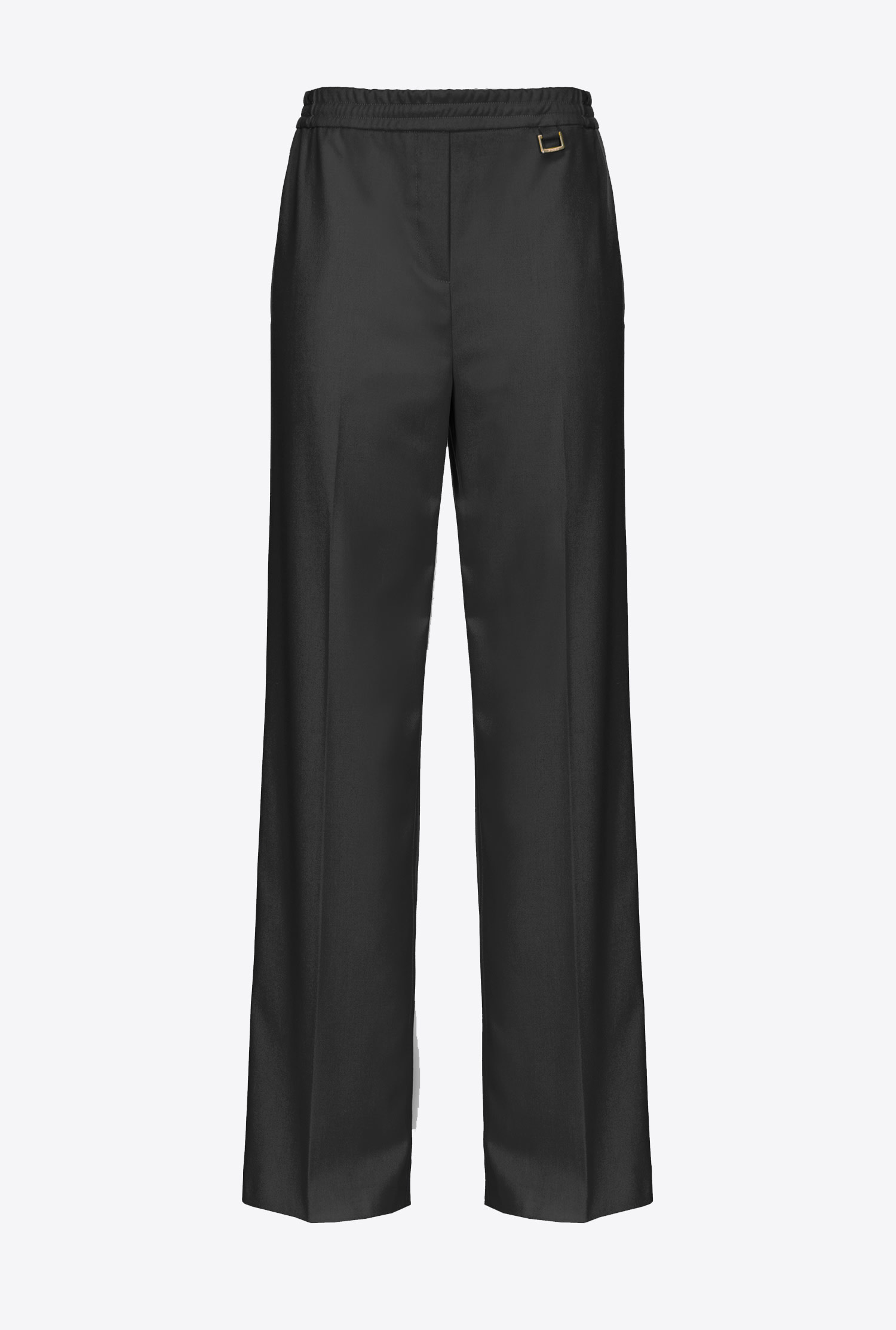 Wide-leg trousers with elastic waist