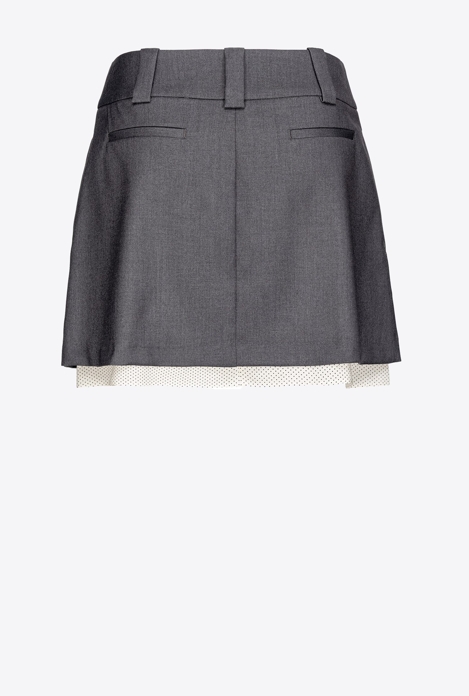 Pleated mini skirt