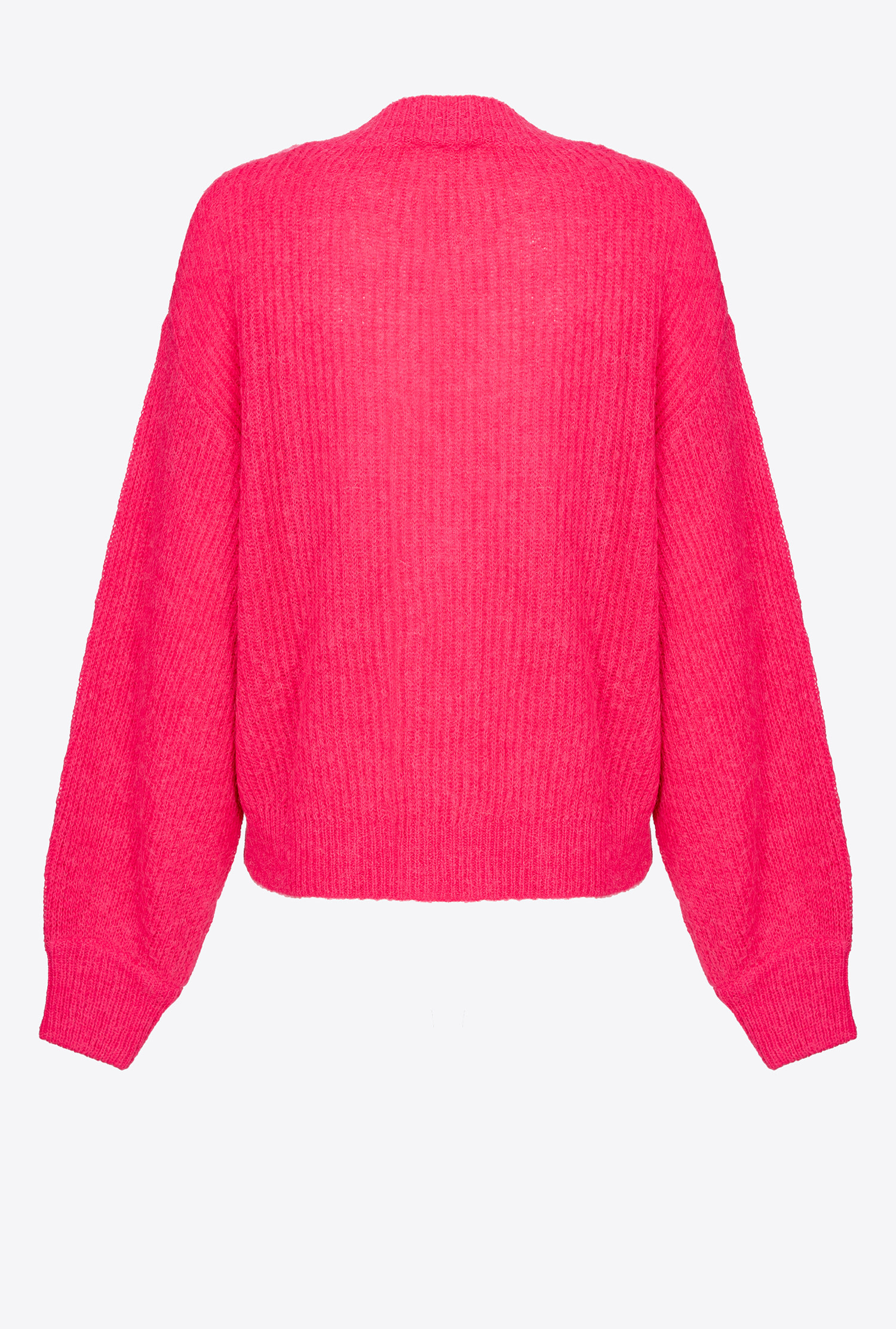 Cropped rib-knit cardigan