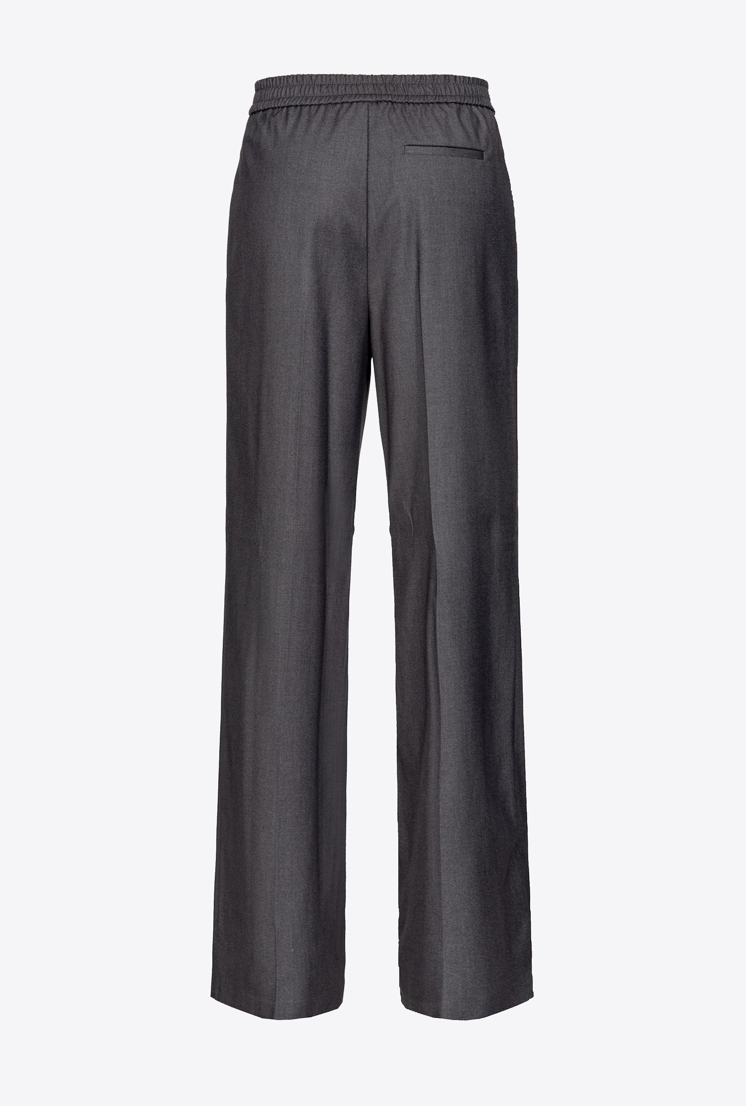 Wide-leg trousers with elastic waist