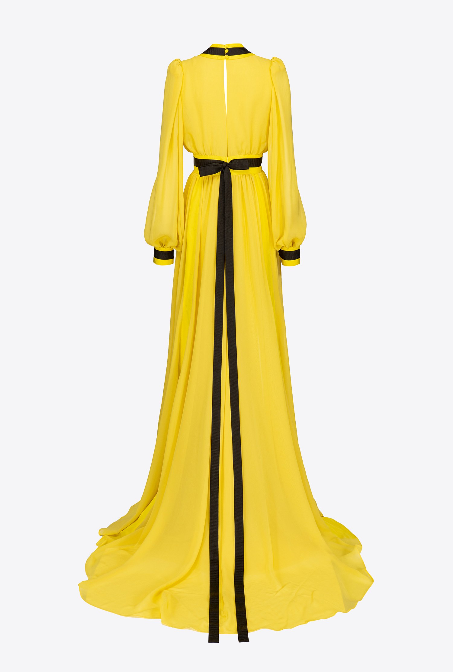 Long, elegant georgette dress