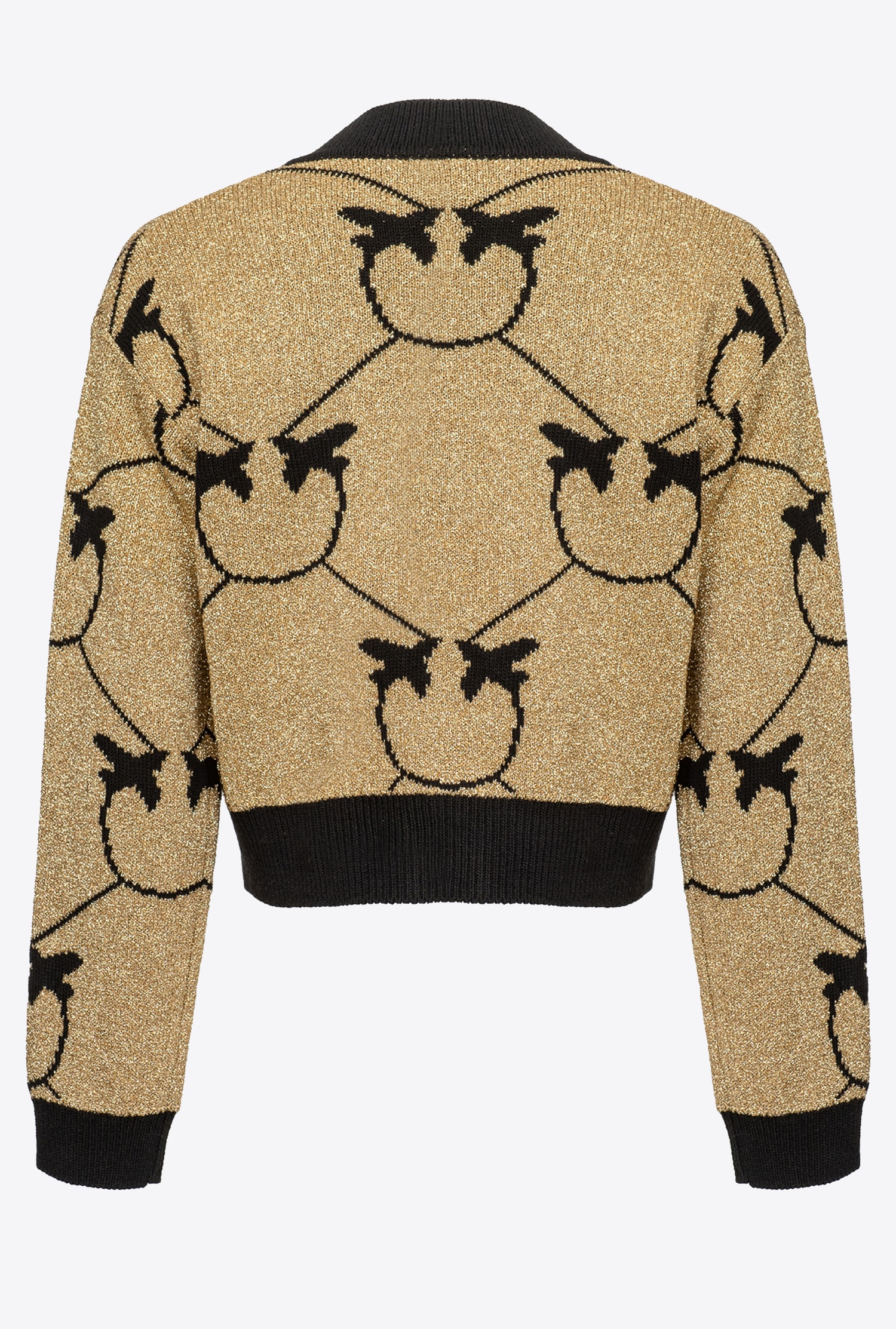 Cropped Monogram jacquard cardigan