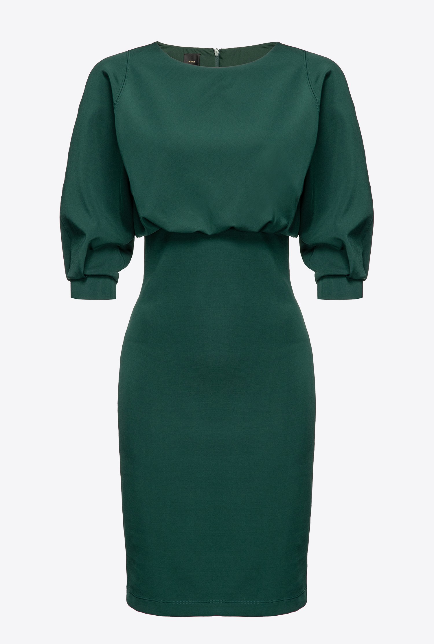 Midi dress with sheath skirt