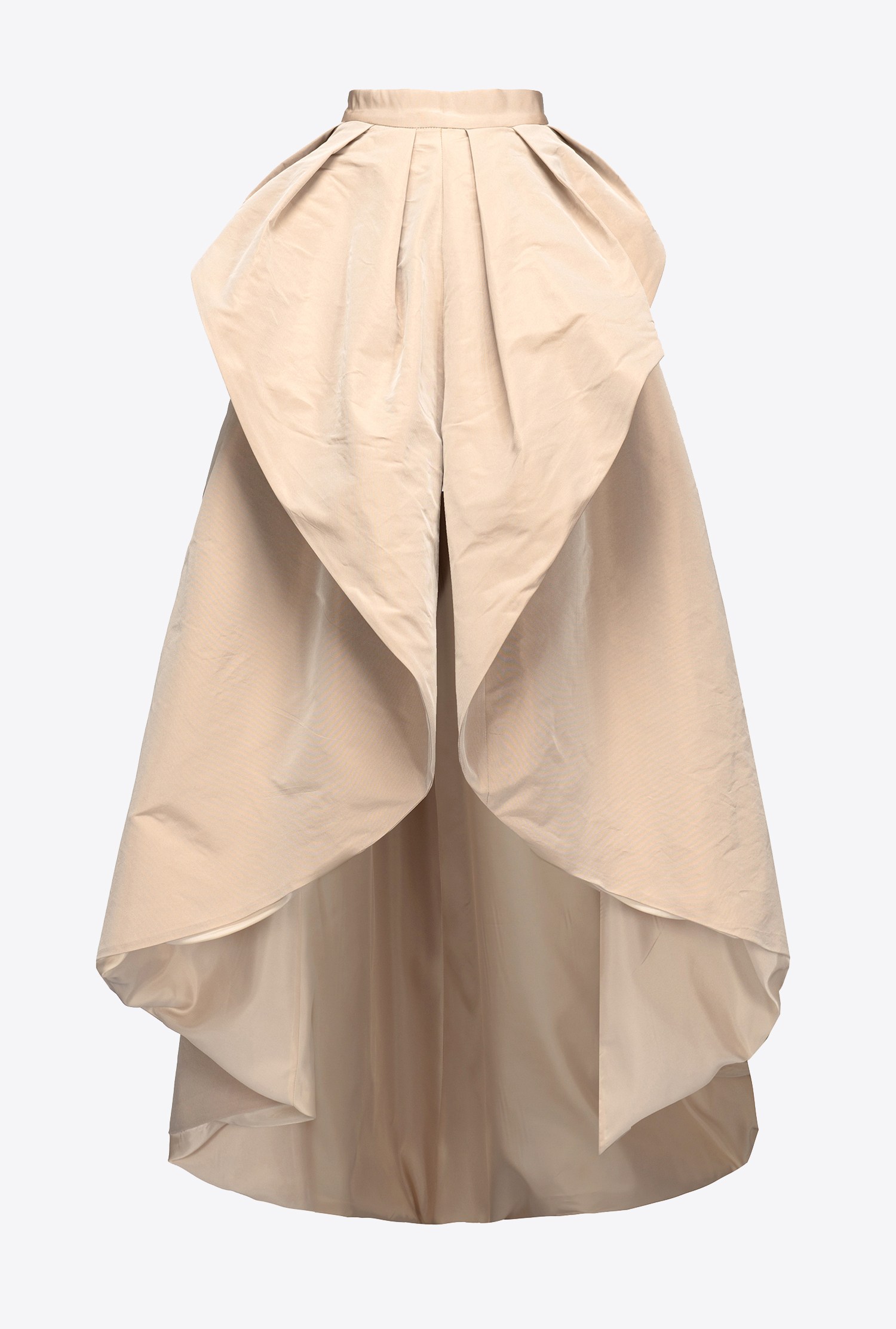 Technical faille maxi skirt