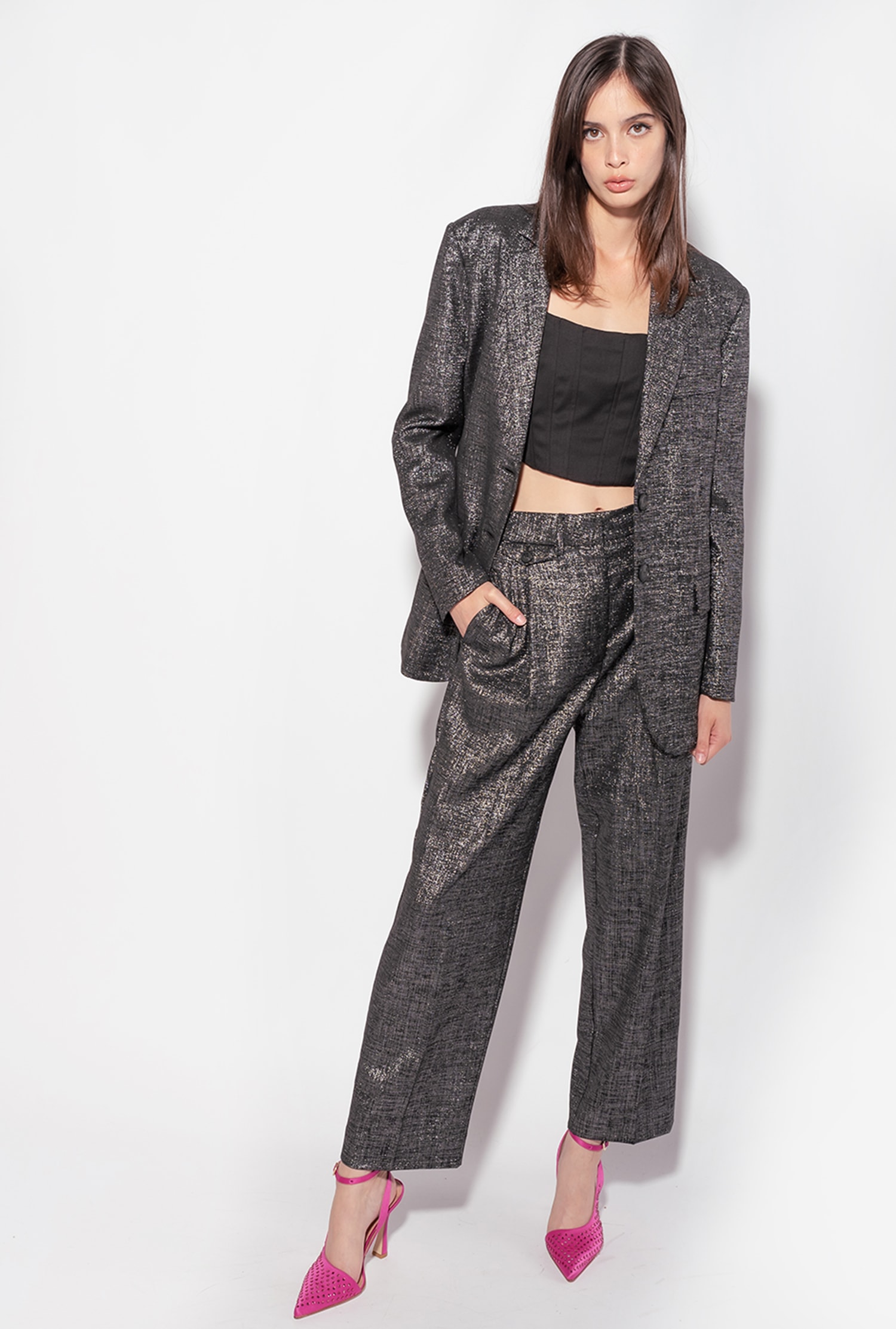 Lurex trousers