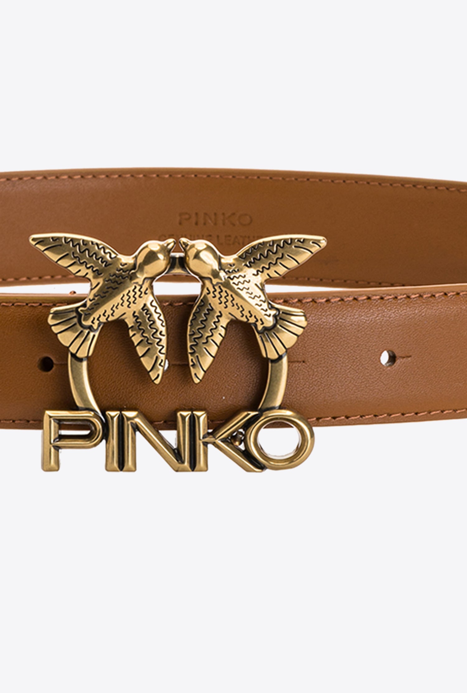 Love Birds leather belt