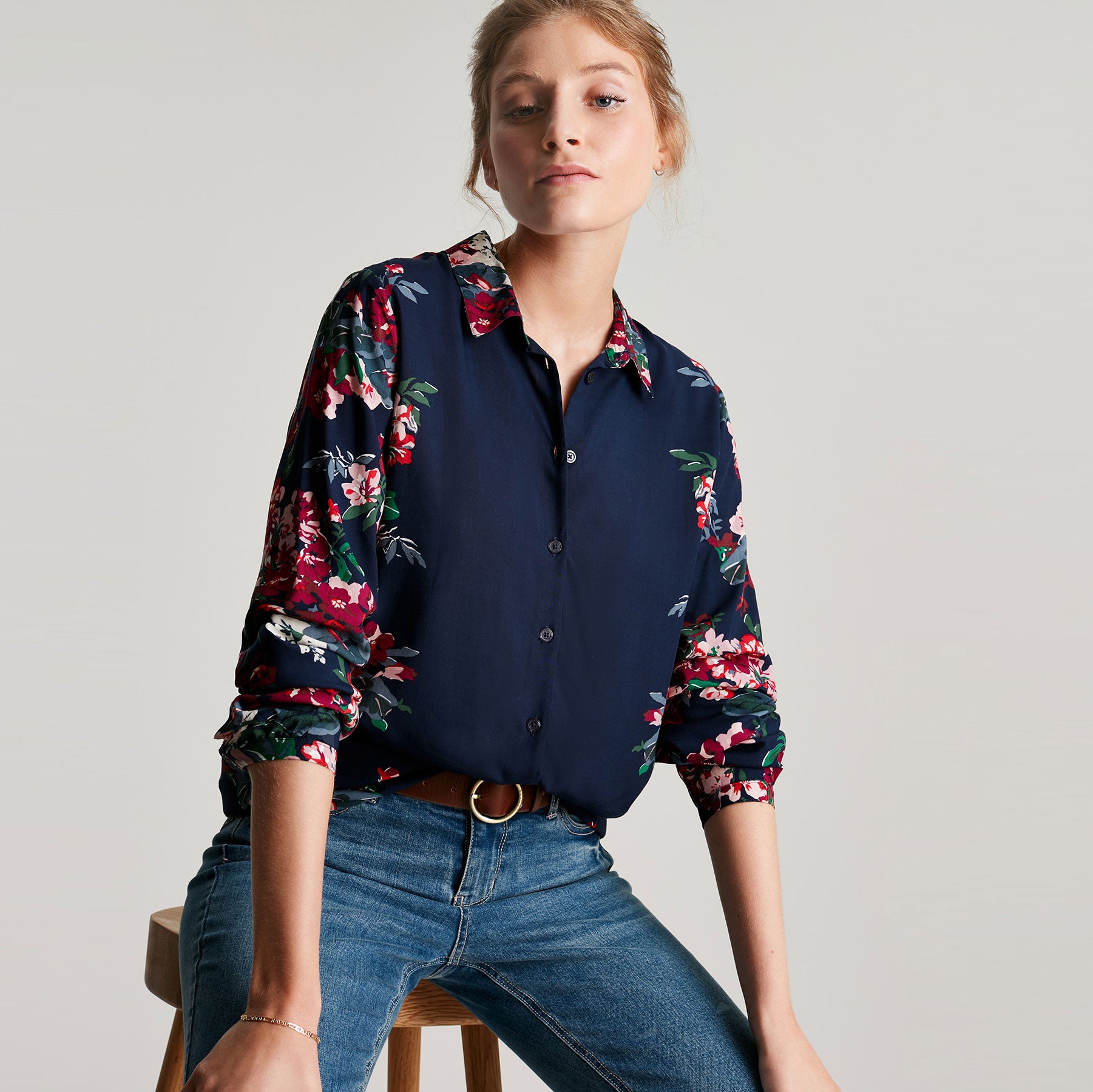 Joules Ladies Elvina Button Through Blouse