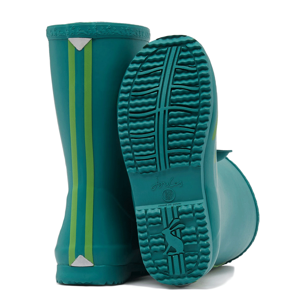 Joules Boys Jnr Roll Up Flexible Printed Welly