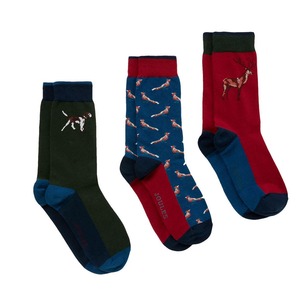 Joules Mens Striking Socks 3Pk