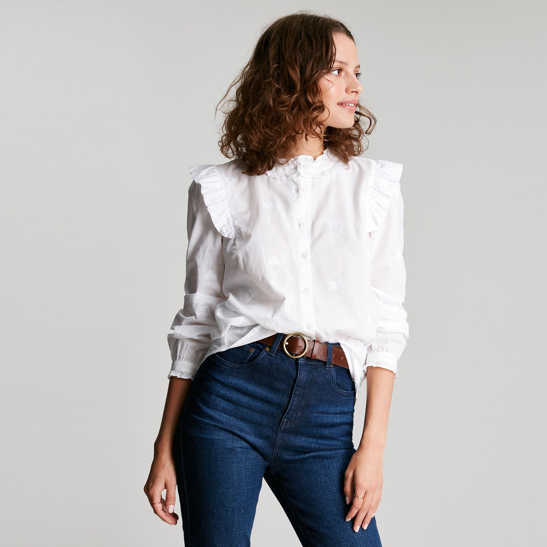 Joules Ladies Naomi Button Through Blouse