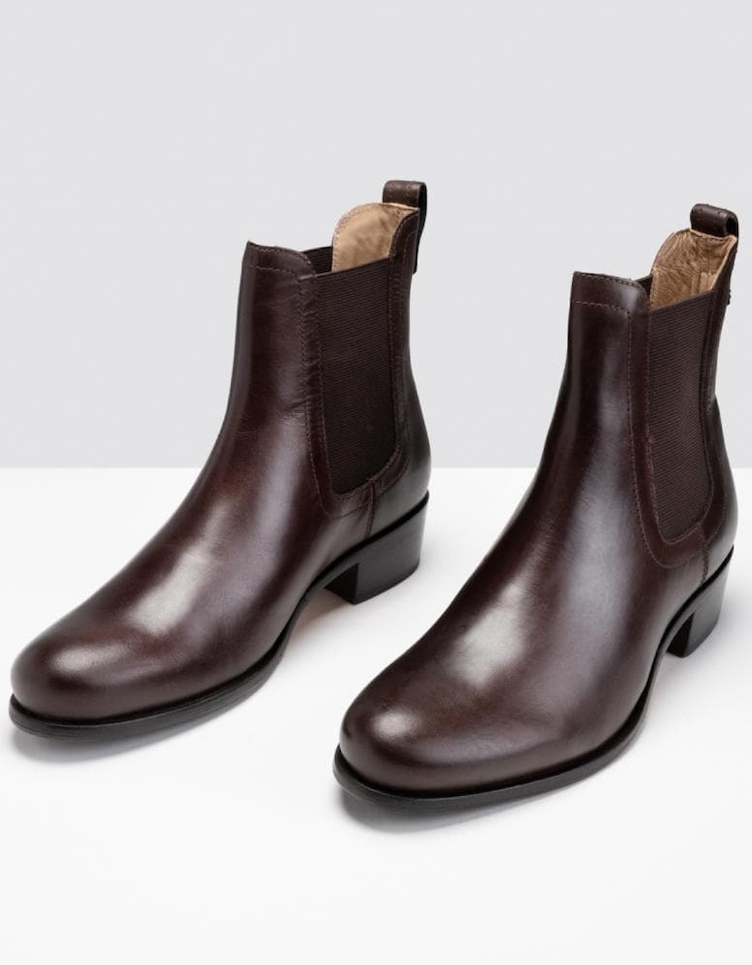 Joules Stamford Heeled Leather Chelsea Boot