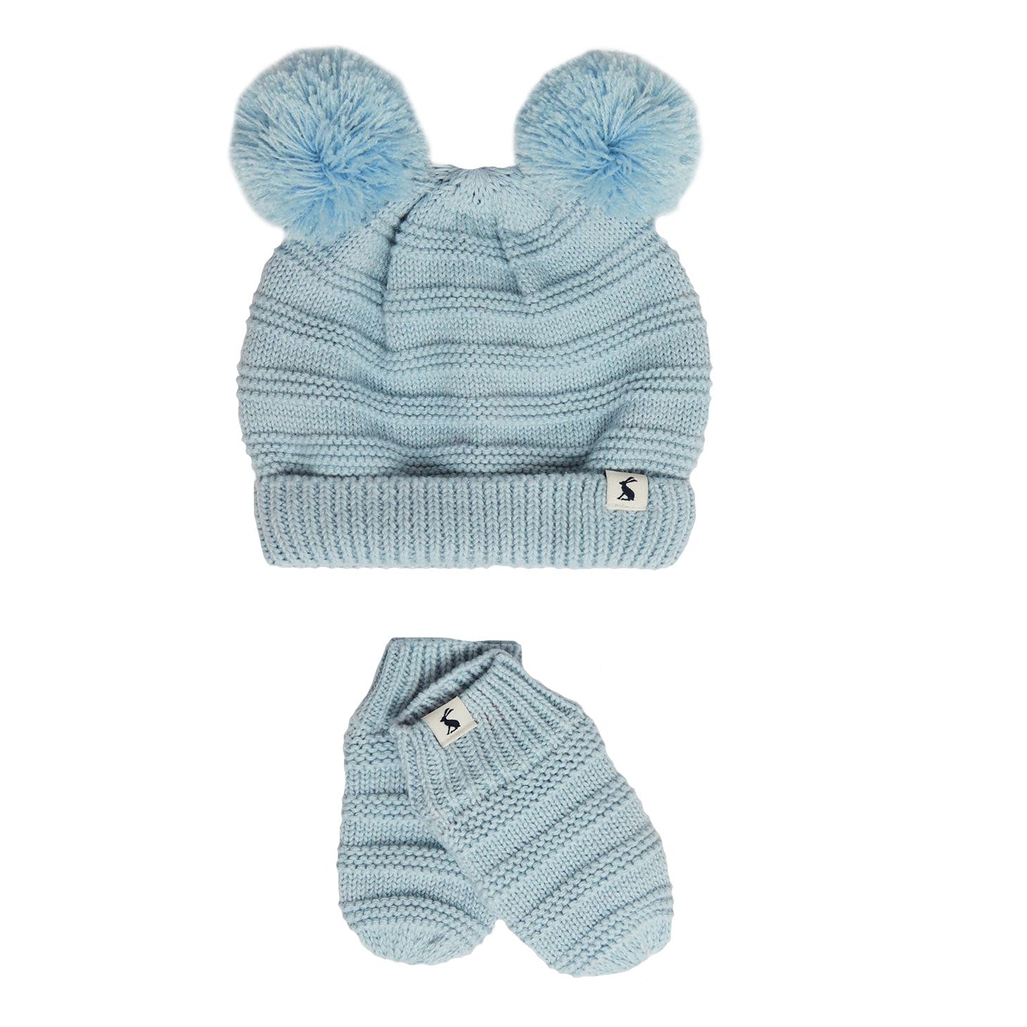 Joules Baby Pom Set Knitted Hat And Glove Set