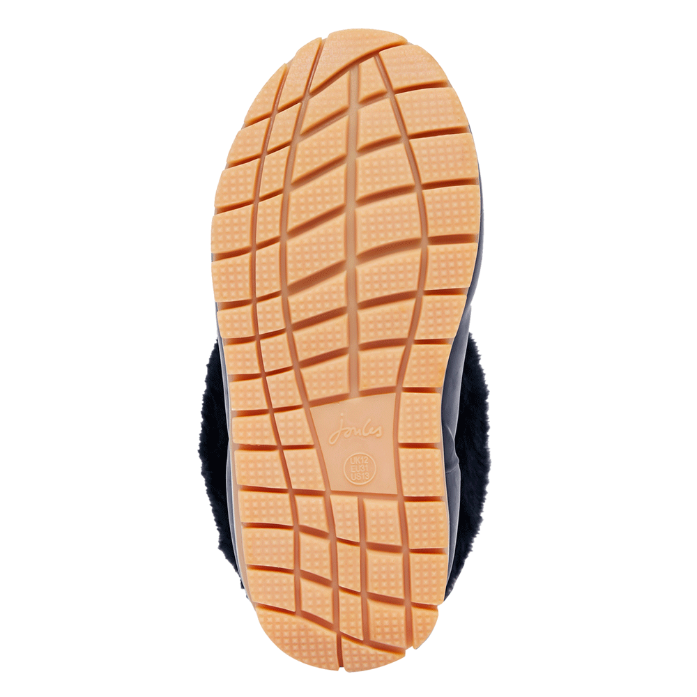 Joules Girls Chilton Faux Fur Topped Welly