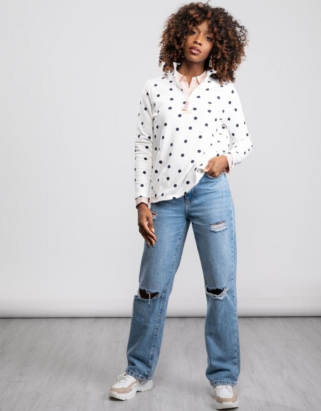 Joules Casual Half Zip Sweatshirt Pip