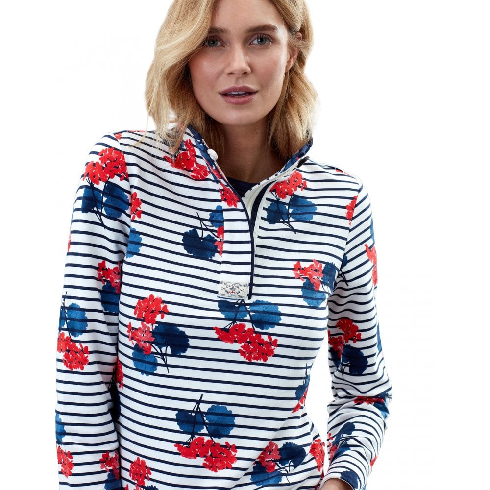 Joules Ladies Saunton Print Sweatshirt