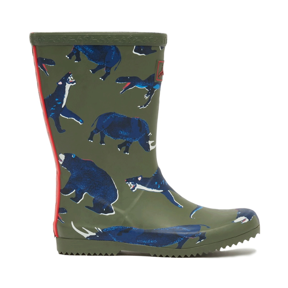 Joules Boys Jnr Roll Up Flexible Printed Welly