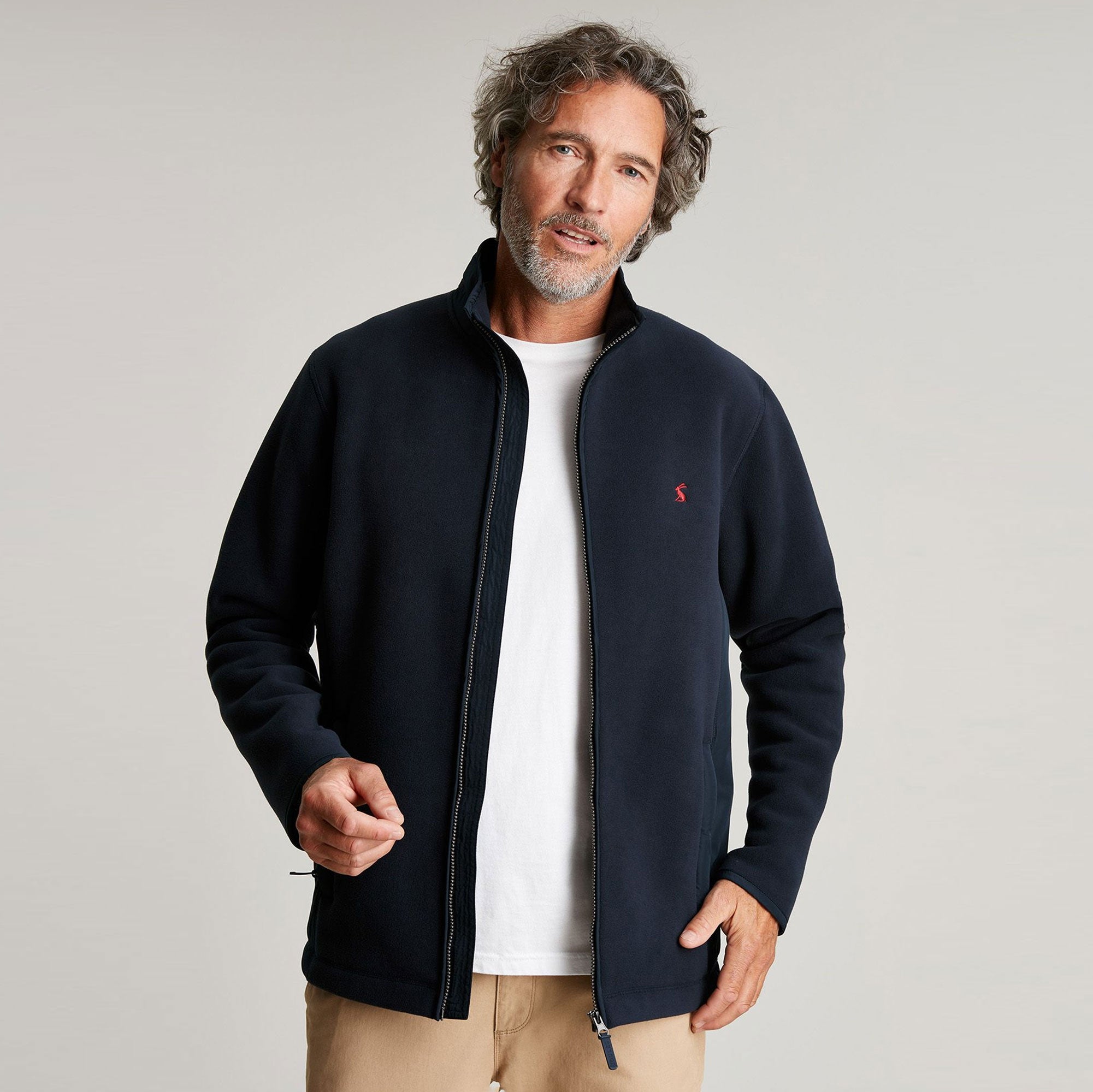 Joules Mens Hennock Zip Polar Fleece