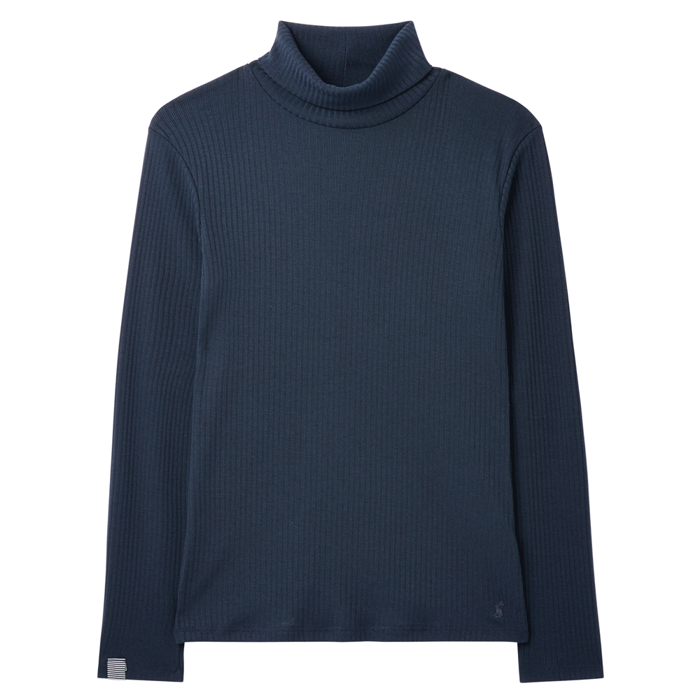 Joules Ladies Clarissa Solid Roll Neck Jersey Top
