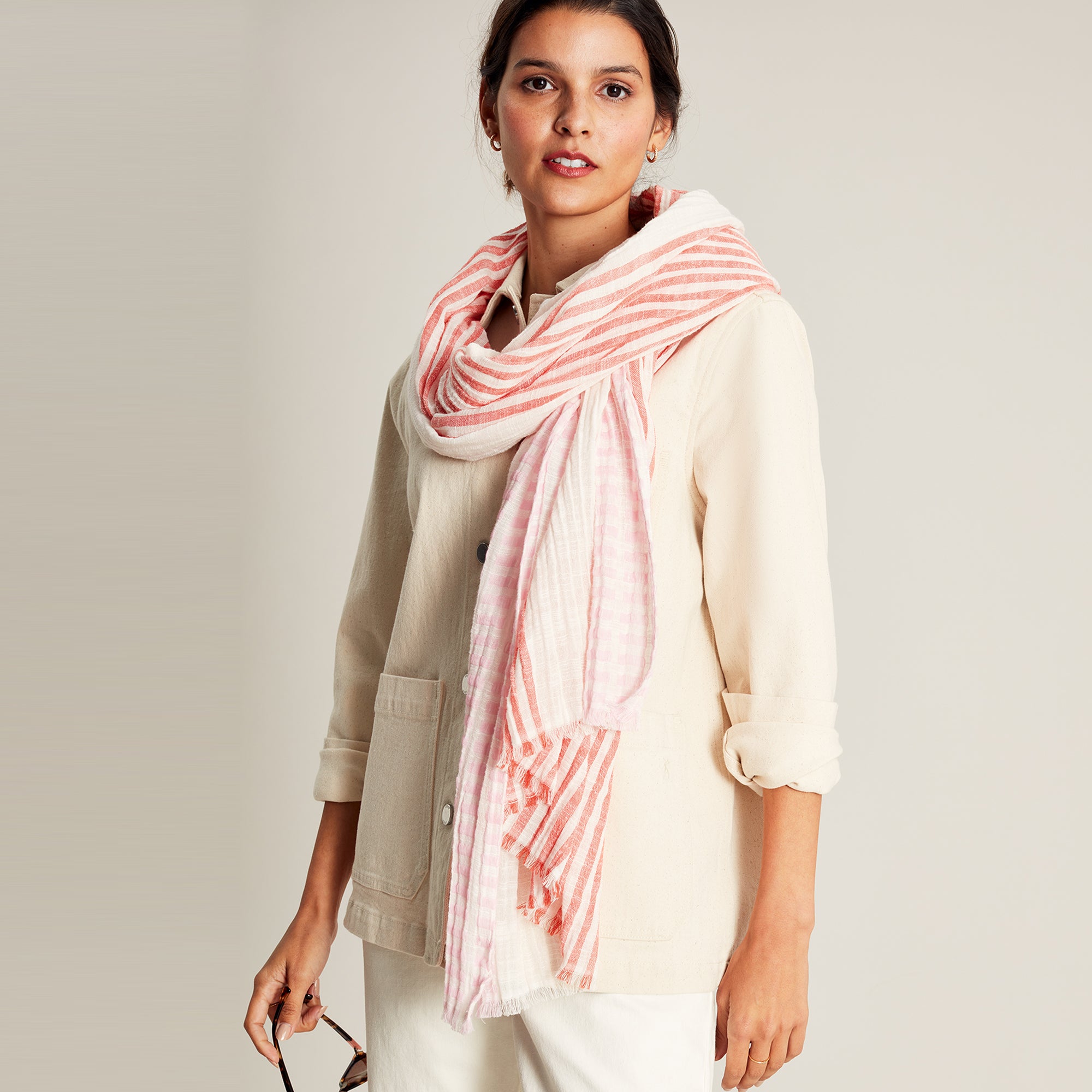 Joules Ladies Orla Lightweight Texture Scarf