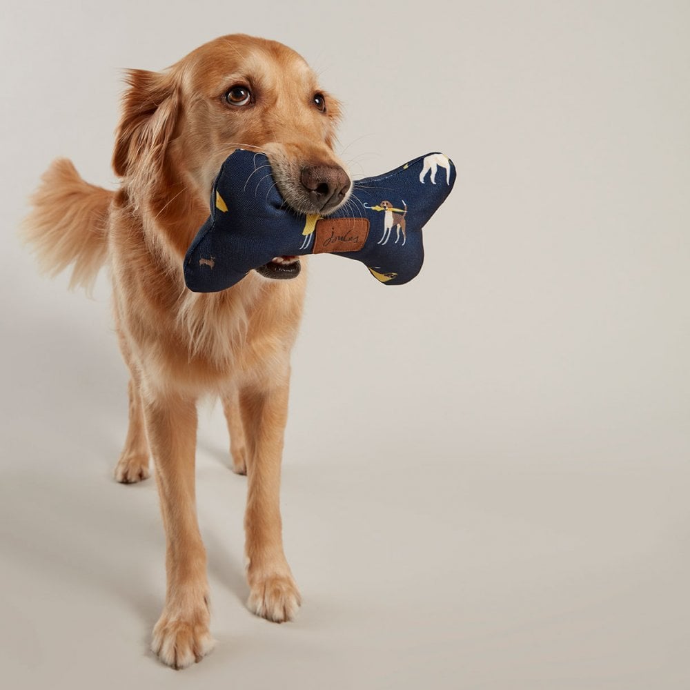 Joules Dog Print Bone Dog Toy