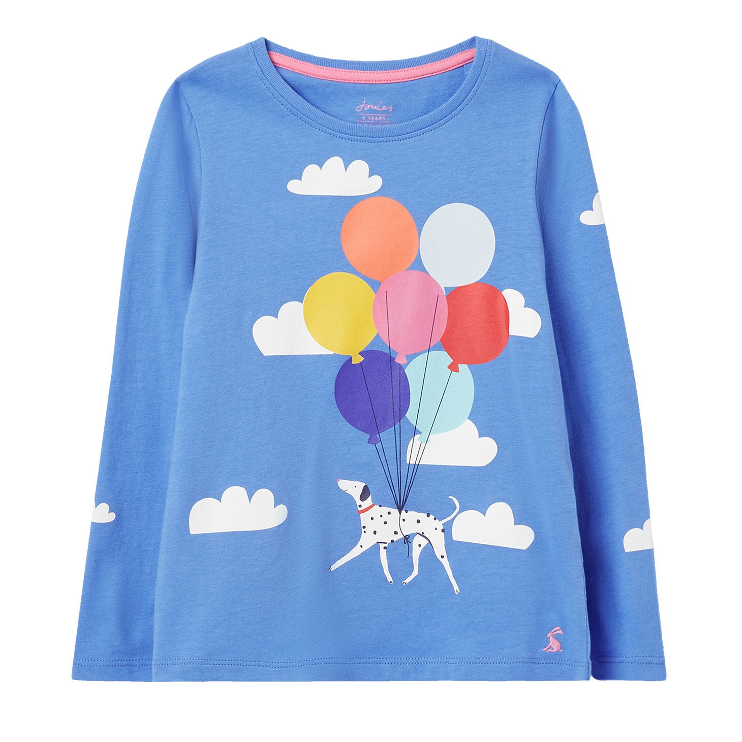 Joules Girls Bessie Long Sleeve Screenprint T-Shirt