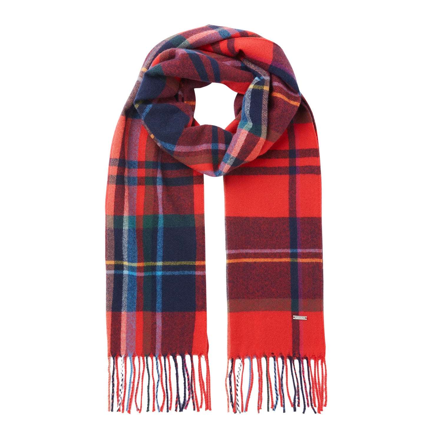 Joules Ladies Bracken Check Warm Handle Scarf