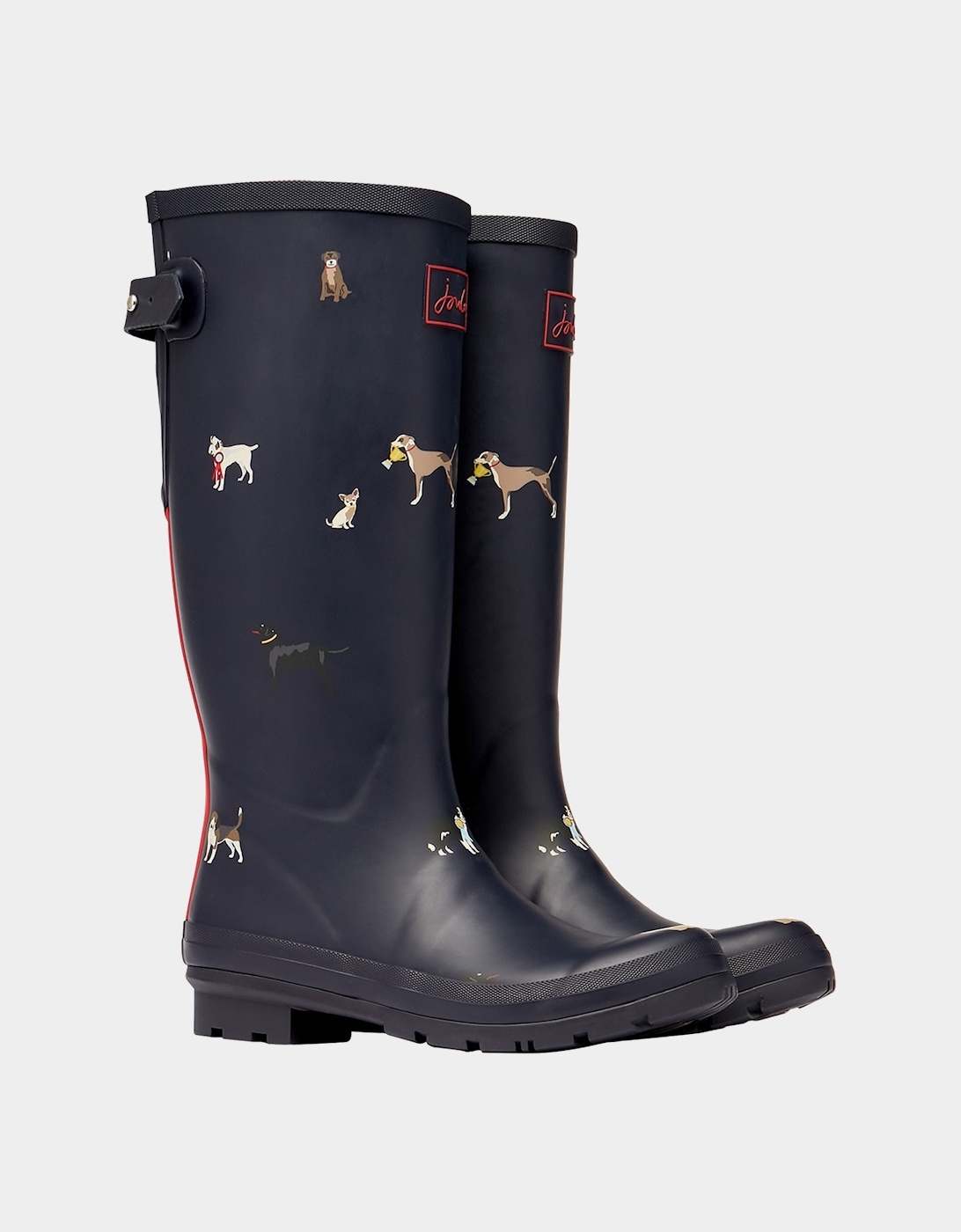 Joules Women&#xS Dog Adjustable Wellies (Navy)