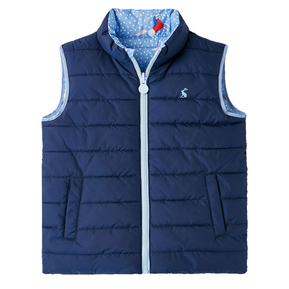 Joules Girls Flip It Reversible Gilet