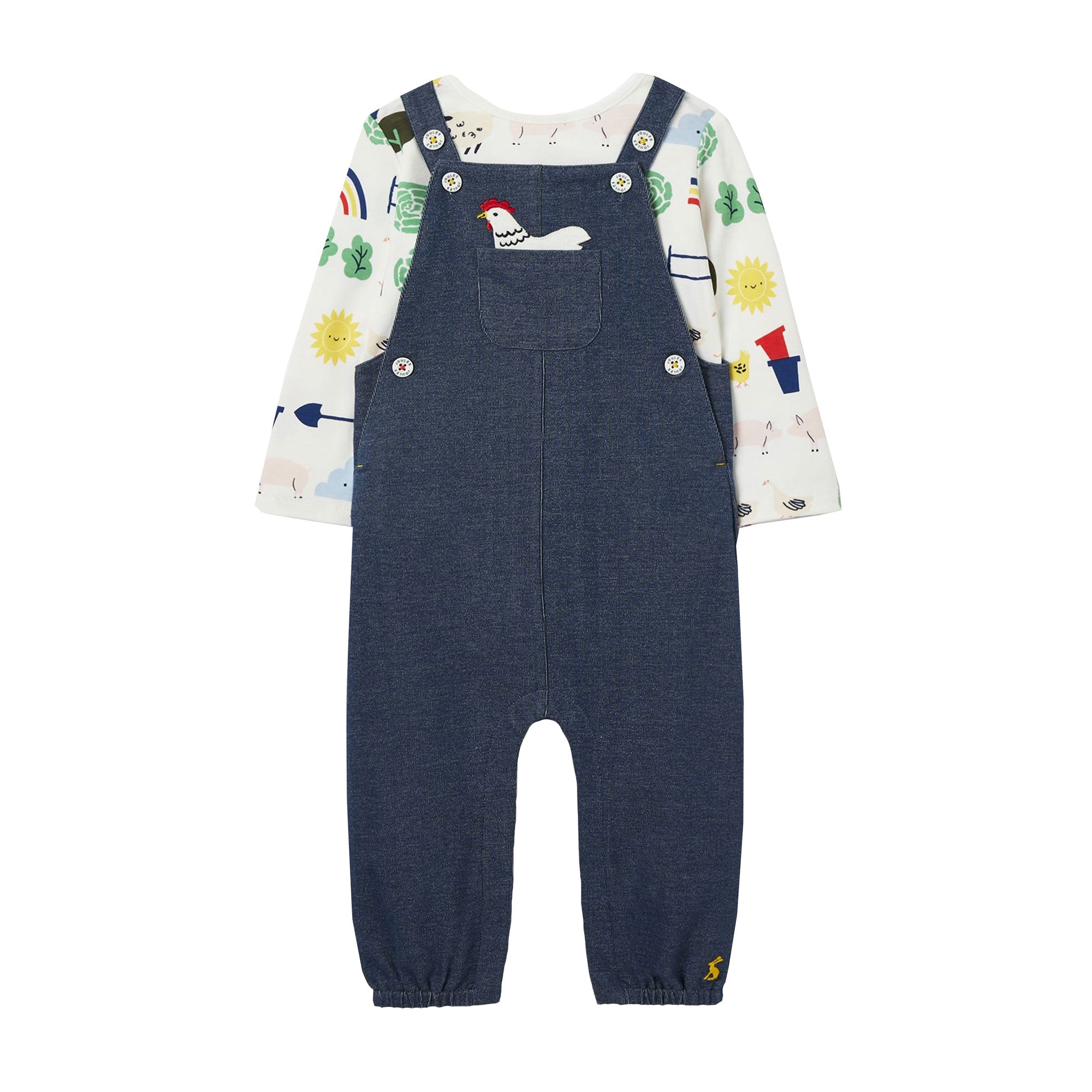 Joules Baby Wilbur Denim Dungaree Set