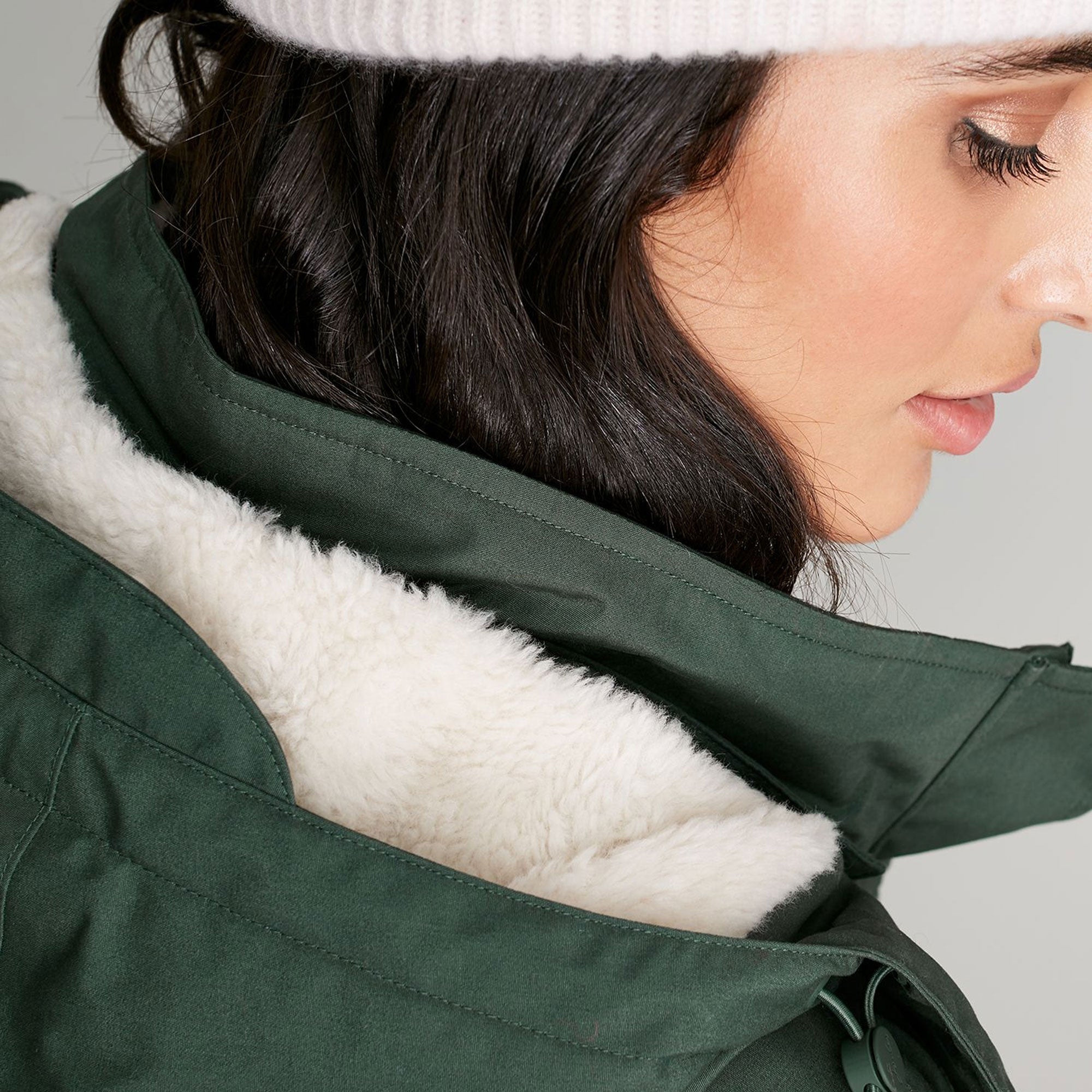 Joules Ladies Loxley Cosy Longline Parka With Borg Lining