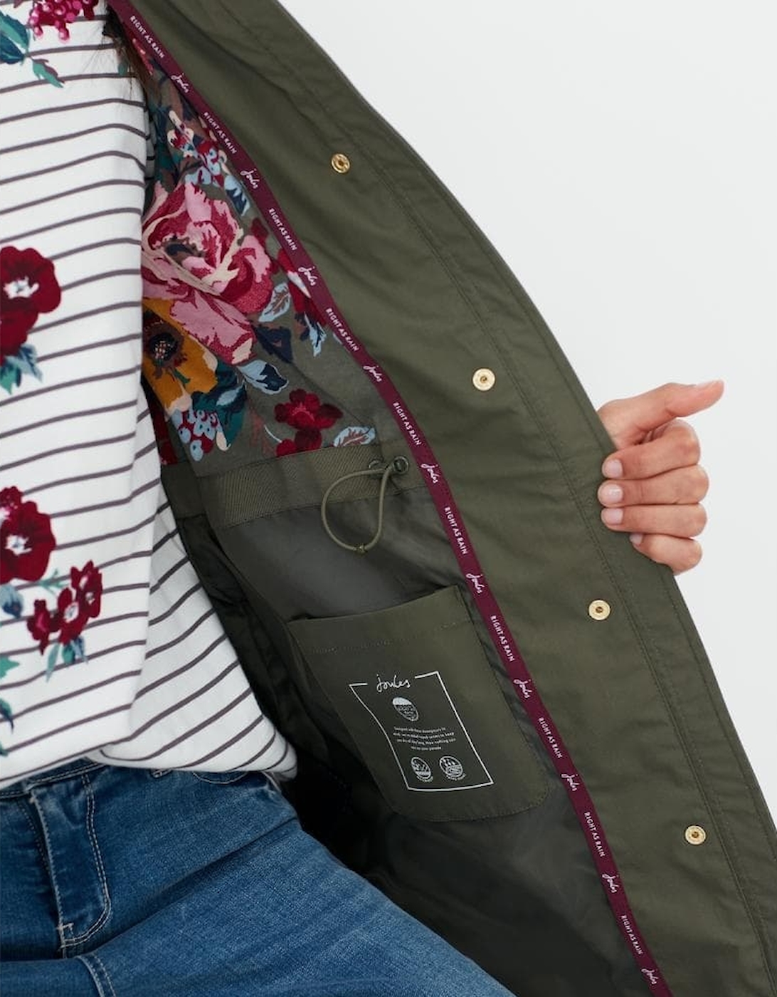 Joules Loxley Longline Womens Waterproof Jacket