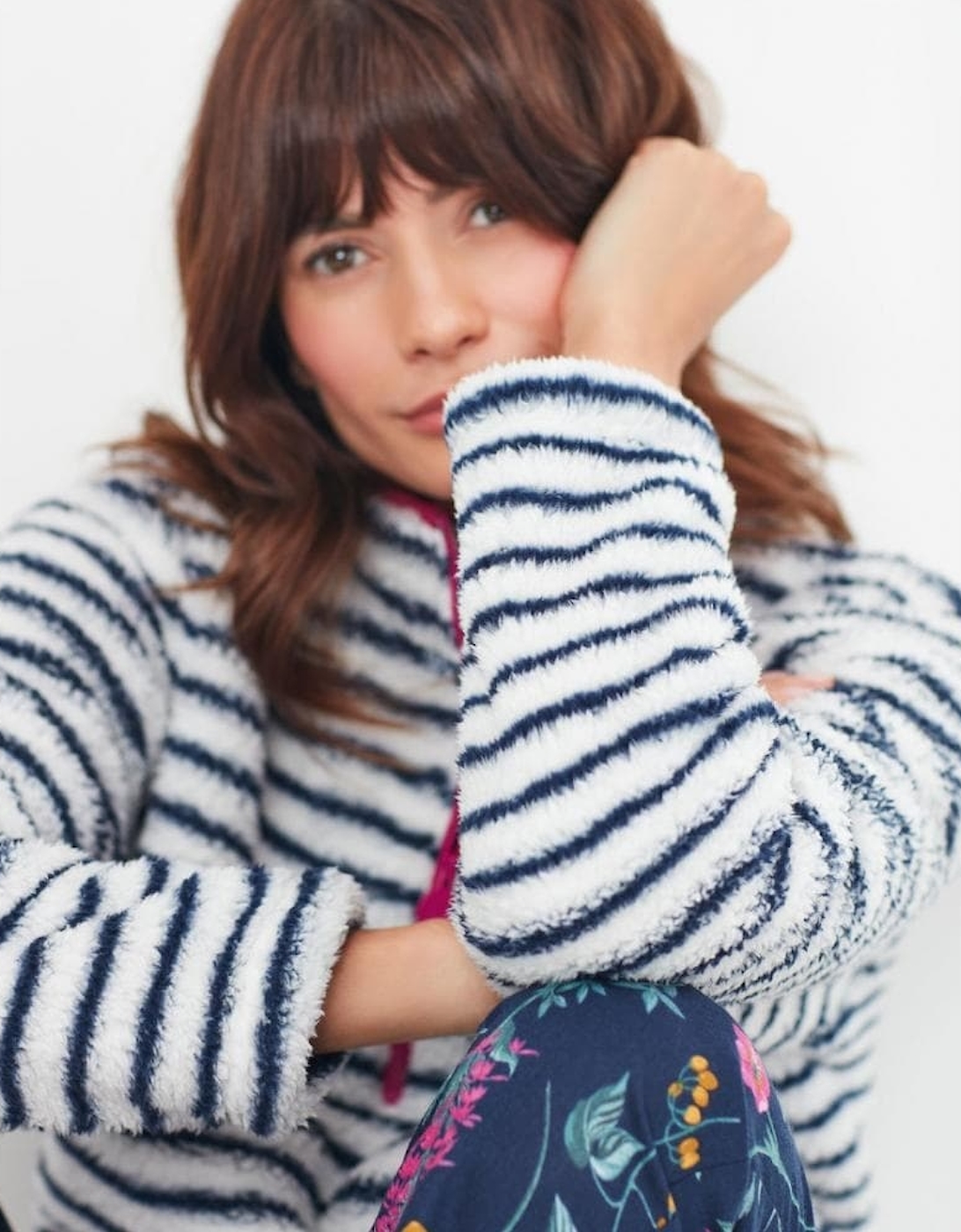 Joules Polly Fleece Womens Zip Neck Jumper