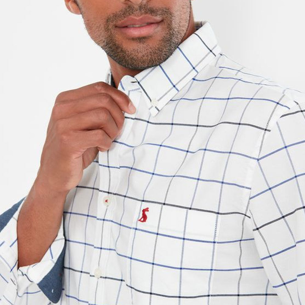 Joules Mens Welford Classic Long Sleeve Classic Fit Check Shirt