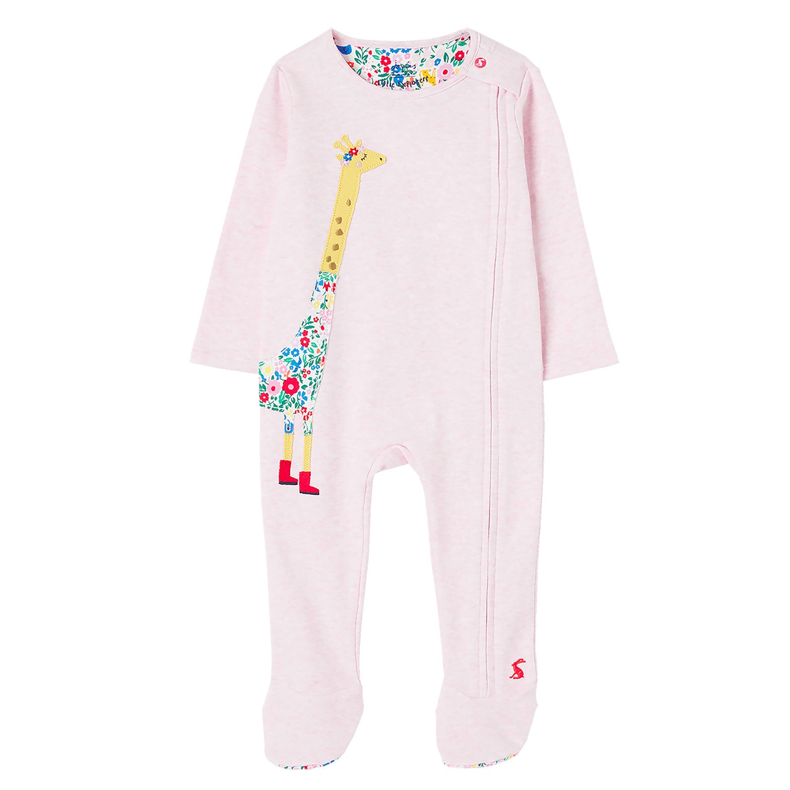 Joules Baby Zippy Artwork Cotton Babygrow