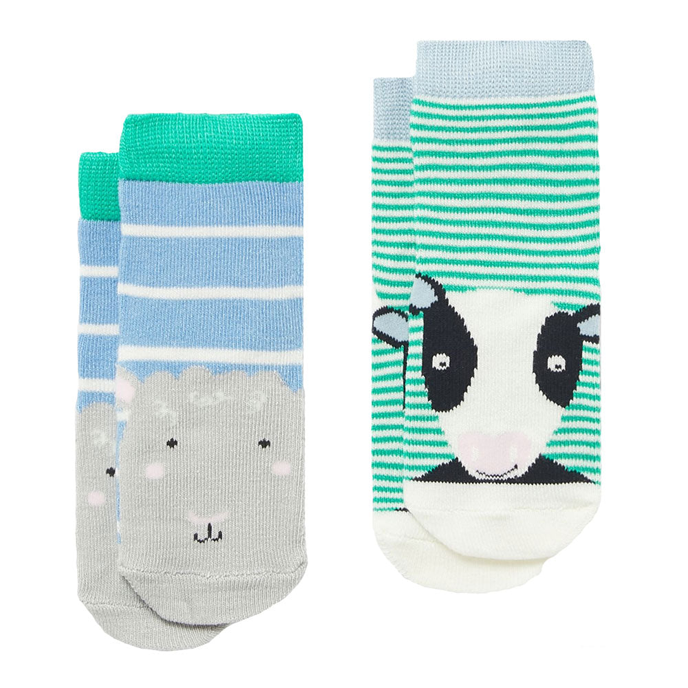 Joules Baby Neat Feet 2 Pack Of Socks