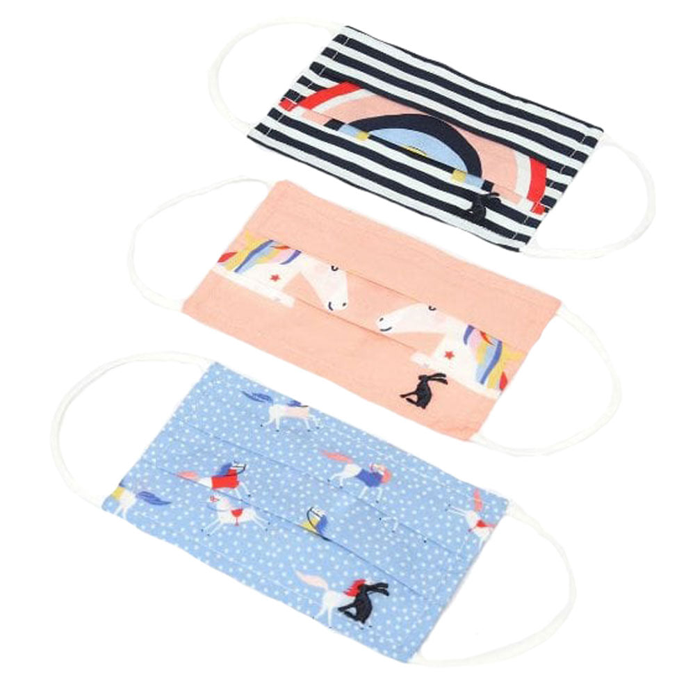Joules Girls Pack of 3 Face Masks