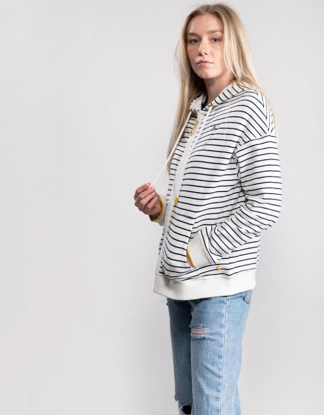 Joules Zip Through Sweatshirt Oakham Emb